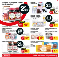 Kruidvat noten, 270 t/m 300 gram. Alleen verkrijgbaar in de winkel. - Voorbeeld van een folder van Kruidvat, geldig van 24.02.2026 | Pagina: 54 | Producten: Slip, Noten, Pads, Vitamine C