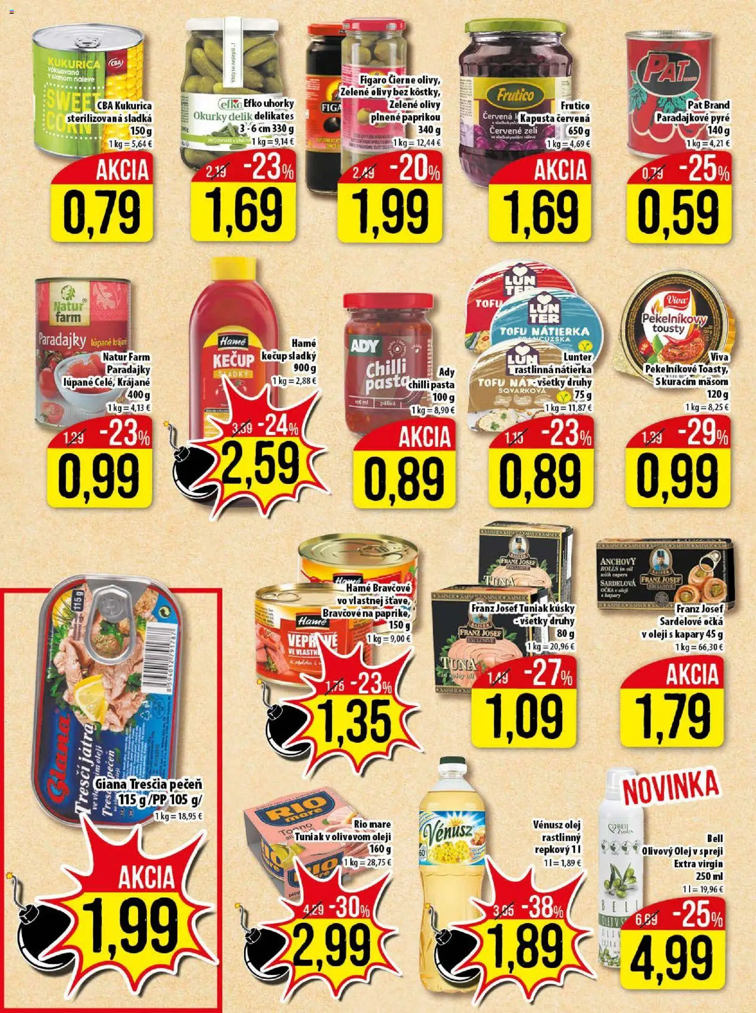 Nové Klas akcie – leták je platný od 10.11.2025 | Strana: 17 | Produkty: Olej, Chilli, Rio Mare, Kečup