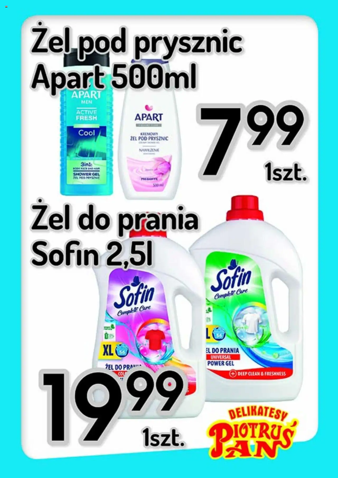 Piotruś Pan promocje od 13.08.2025 | Strona: 4 | Produkty: Delikatesy, Prysznic, Żel pod prysznic
