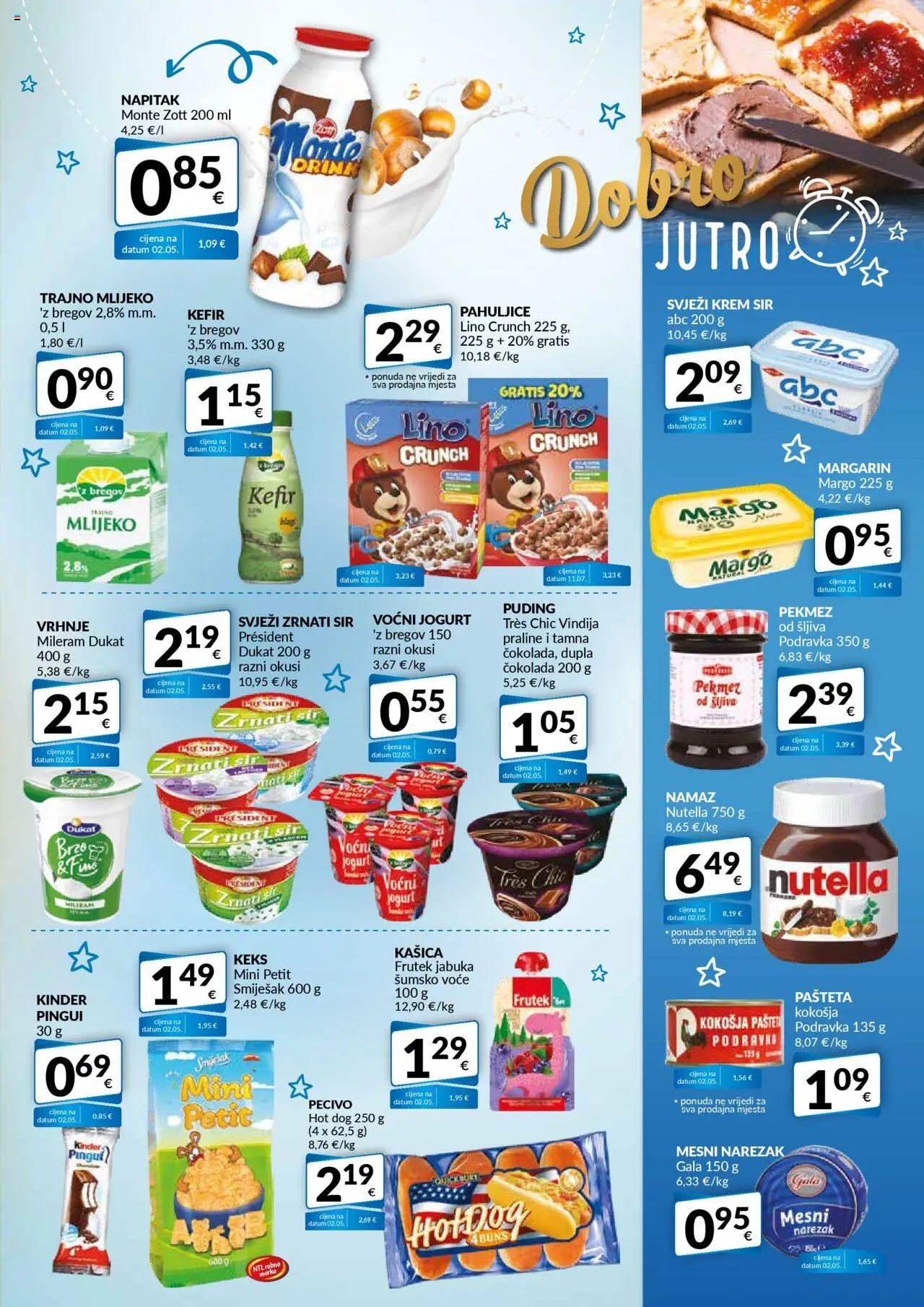 Bakmaz katalog | vrijedi od 07.08.2025 | Stranica: 3 | Proizvodi: Vindija, Voćni jogurt, Puding, Keks