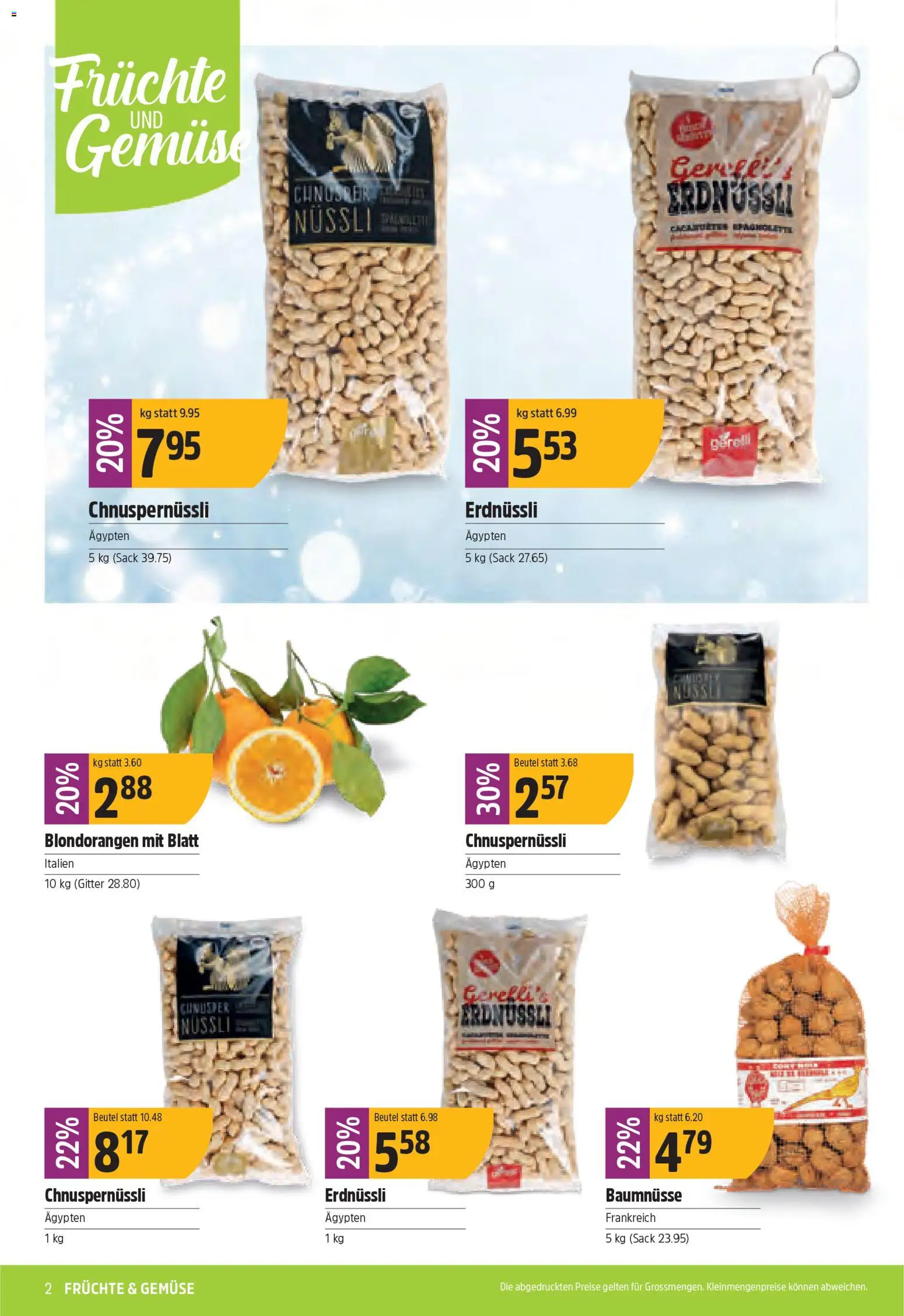 TopCC - Black Friday – gültig ab 01.12.2025 | Seite: 2 | Produkte: Gitter, Gemüse, Früchte