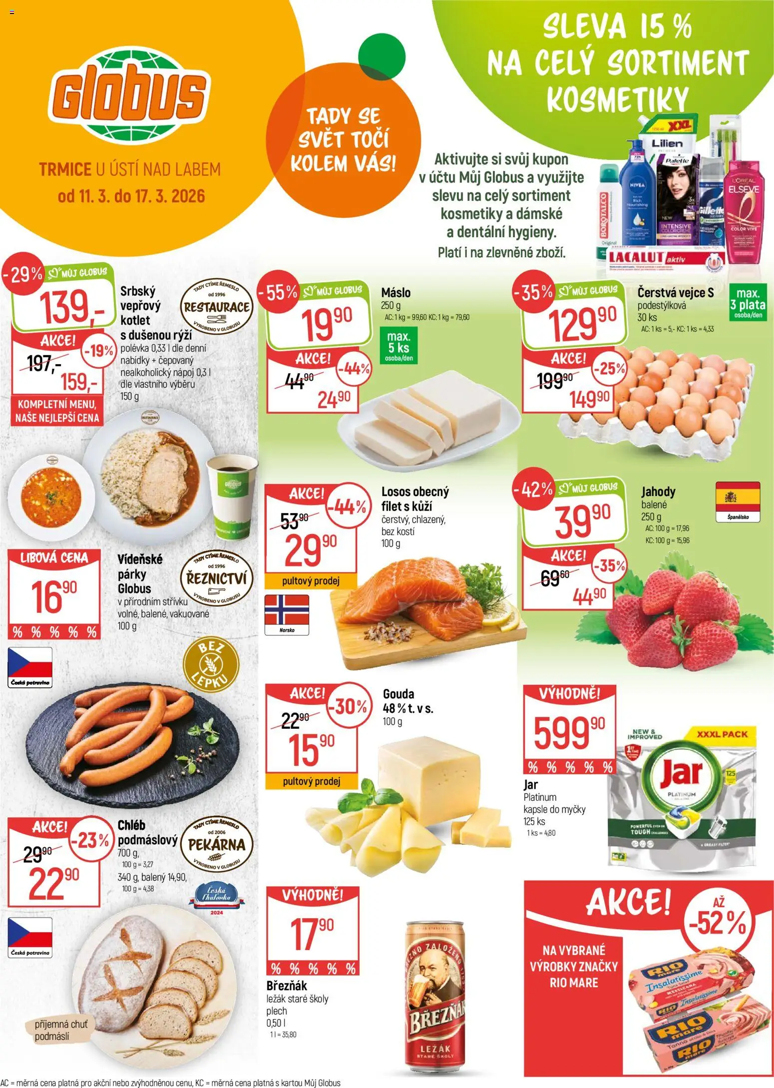 Globus leták - Trmice od 11.03.2026 | Strana: 1