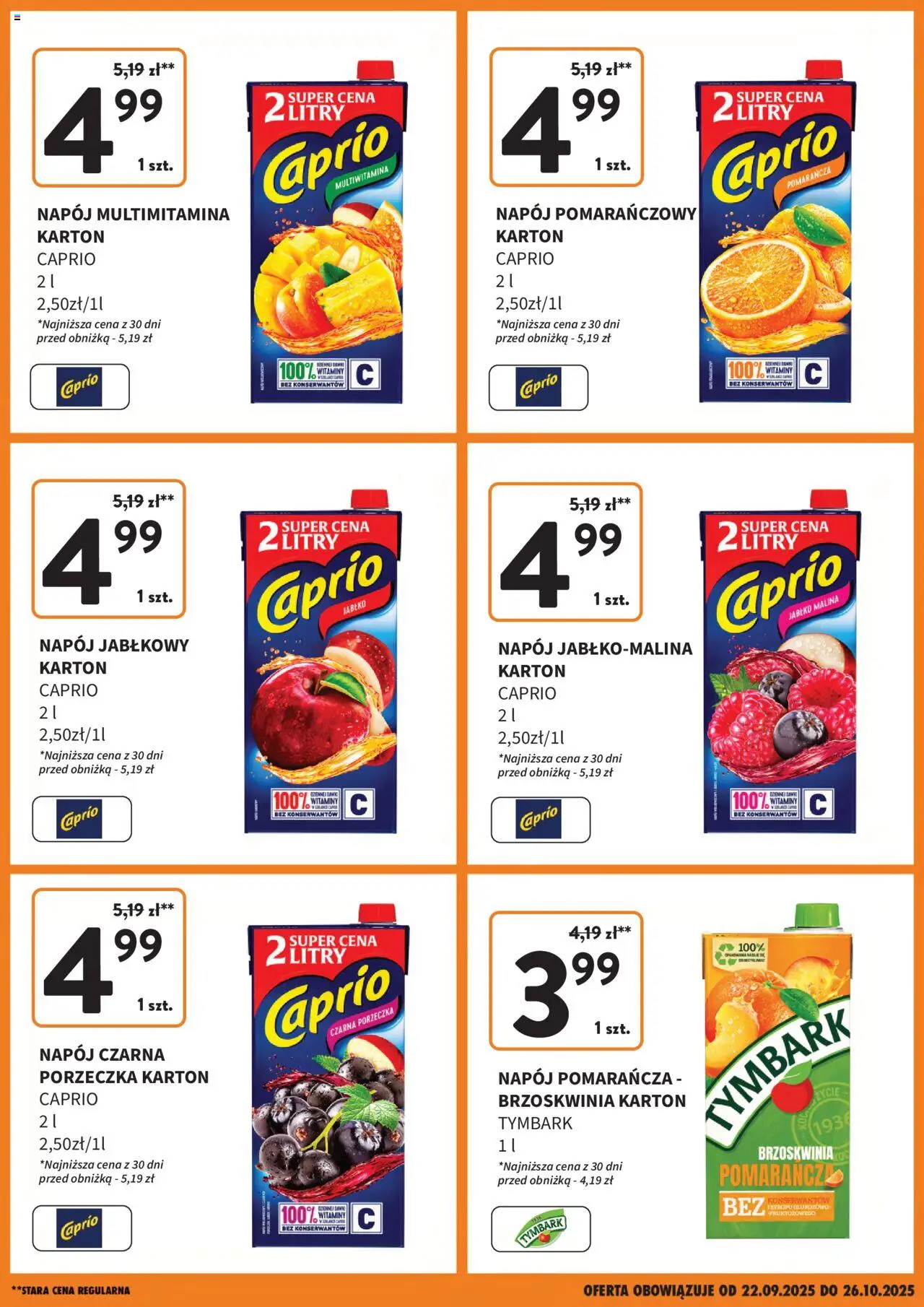 Intermarche Gazetka - Nowa niższa cena od 22.09.2025 | Strona: 3 | Produkty: Brzoskwinia, Malina, Porzeczka