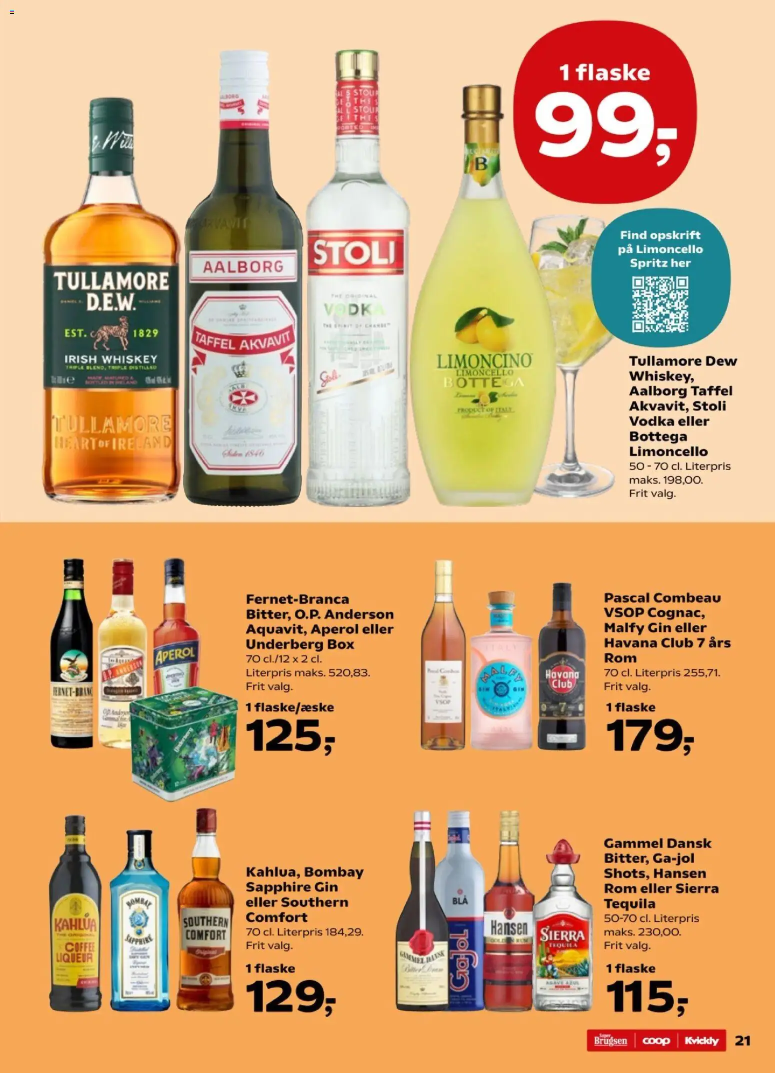 Kvickly tilbudsavis – gyldig fra 24.10.2025 | Side: 21 | Produkter: Gin, Vodka, Rom