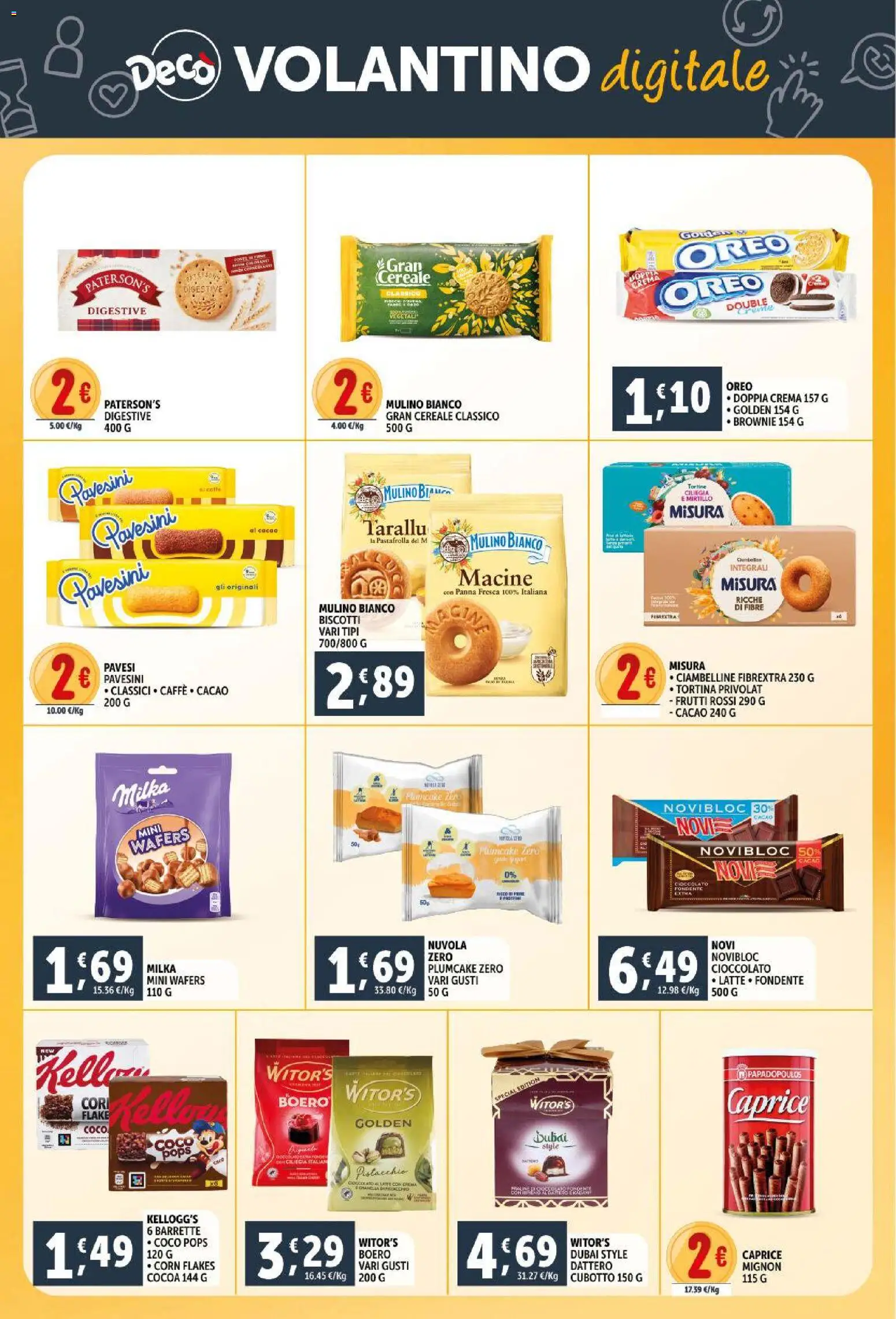 Volantino Decò del 11.02.2026 | Pagina: 25 | Prodotti: Cioccolato, Latte, Plumcake, Cacao