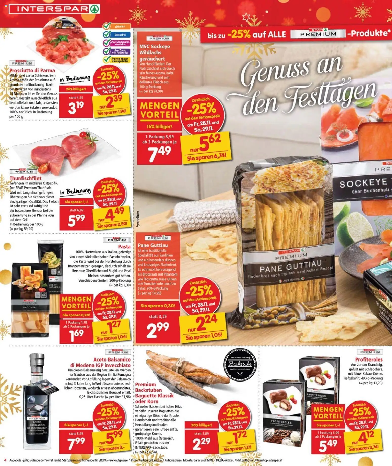 Interspar Flugblatt - Burgenland gültig ab 27.11.2025 | Seite: 5 | Produkte: Pasta, Szeder, Tomaten, Fisch