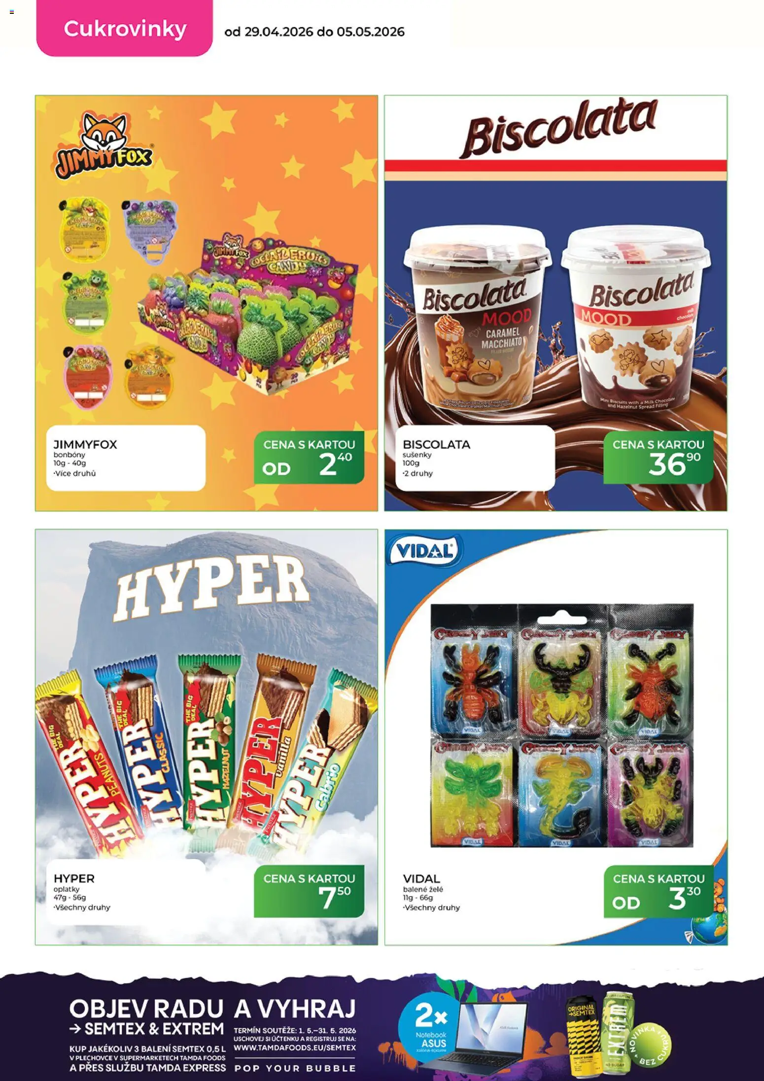 Tamda Foods leták od 29.04.2026 | Strana: 32 | Produkty: Bonbóny, Notebook, Oplatky, Sušenky