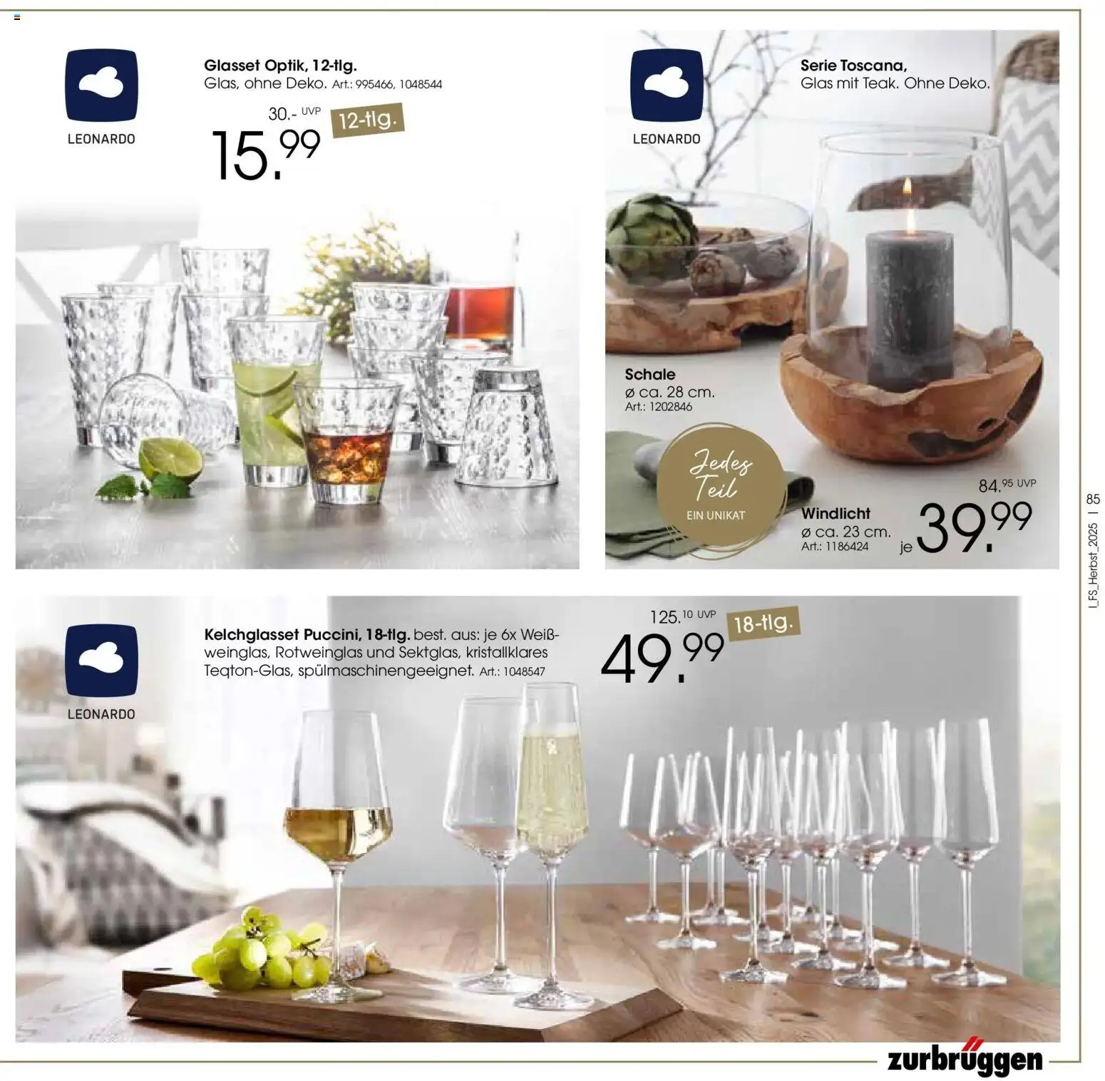 Zurbrüggen - Zurbrüggen: Raum für neue Lieblingsstücke – gültig ab 19.10.2025 | Seite: 85