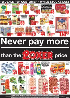 Boxer specials catalogue – valid from 11.09.2025
