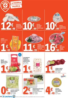 Pré-visualização E.Leclerc folheto válido de 15.01.2026 | Página: 30 | Produtos: Sopa, Queijo, Maçãs, Cogumelos