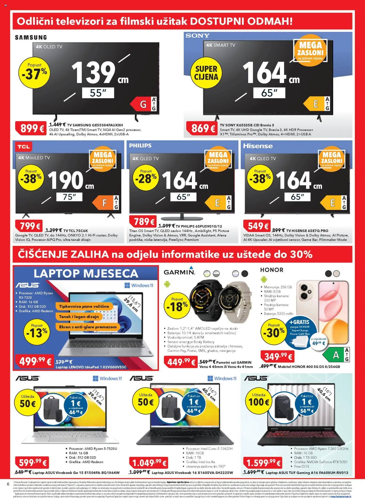Harvey Norman katalog | vrijedi od 05.03.2026 | Stranica: 6 | Proizvodi: Navigacija, Sat, Tipkovnica, Audio