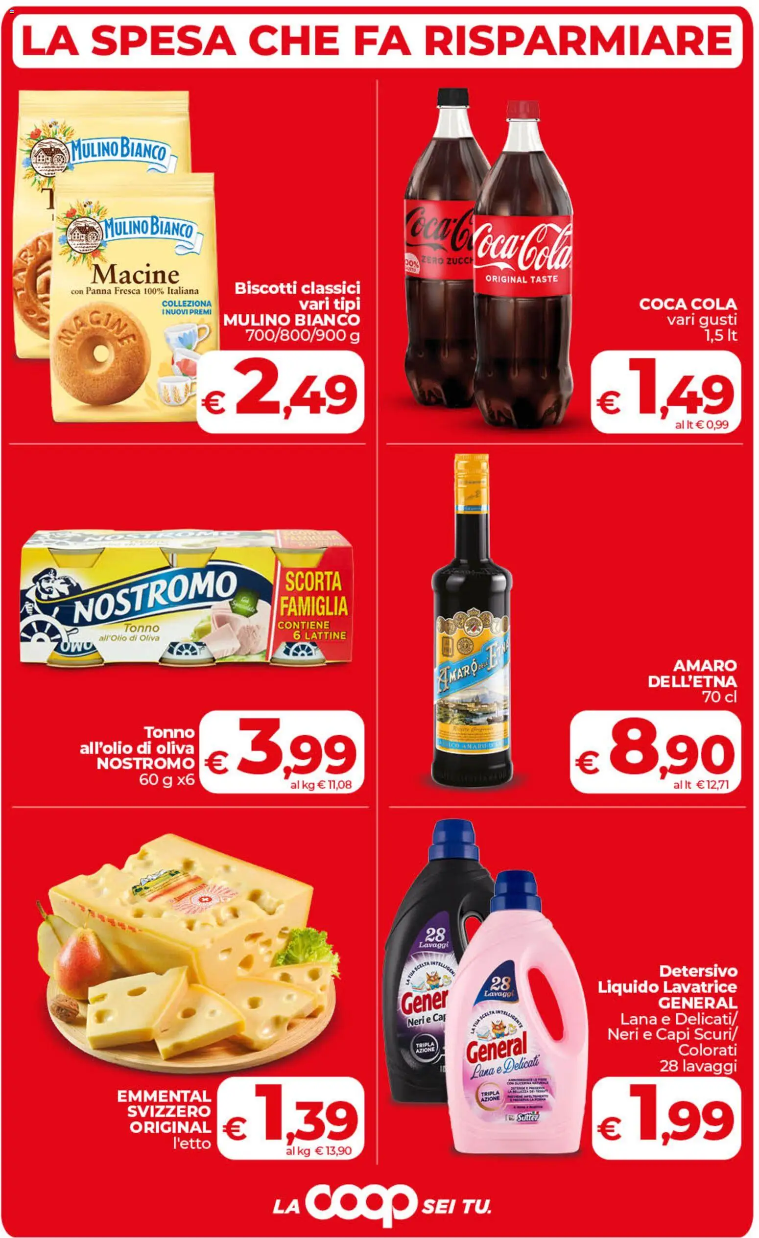 Volantino COOP del 17.03.2026 | Pagina: 3 | Prodotti: Biscotti, Tonno, Amaro, Coca Cola