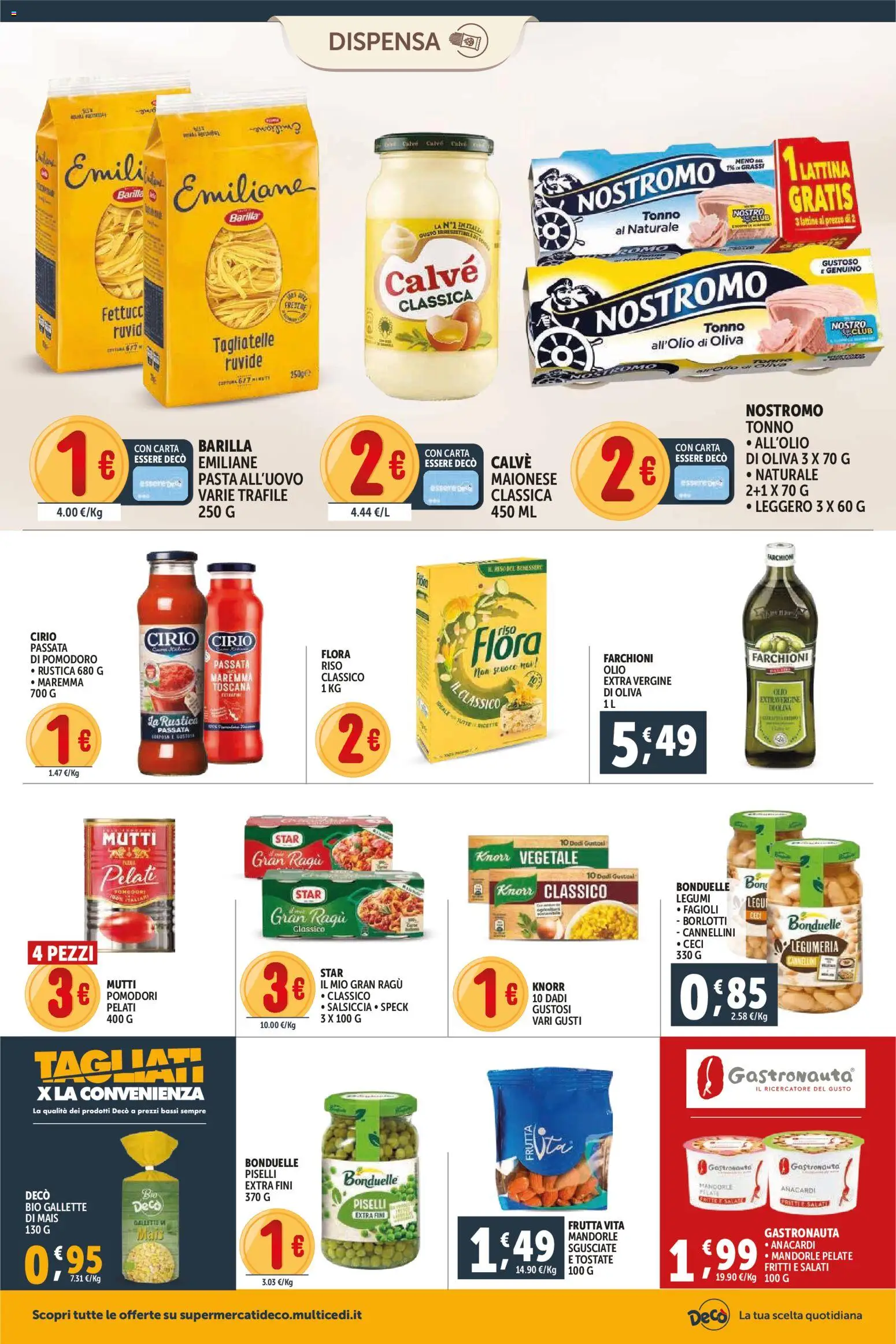 Volantino Decò del 11.02.2026 | Pagina: 8 | Prodotti: Cannellini, Frutta, Gallette, Mais