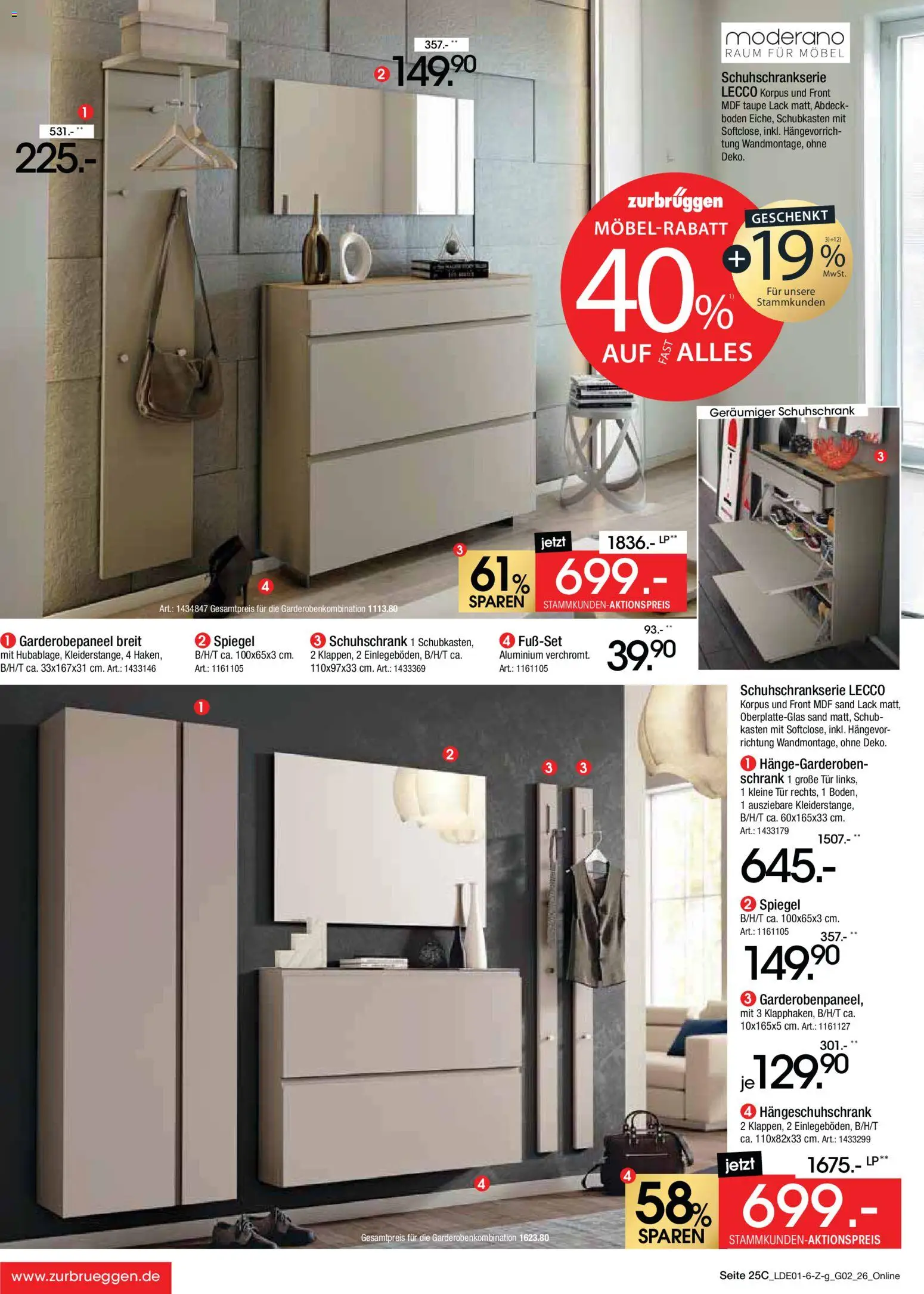 Zurbrüggen Große Marken-Sensation – gültig ab 31.01.2026 | Seite: 33 | Produkte: Schrank, Spiegel, Tür