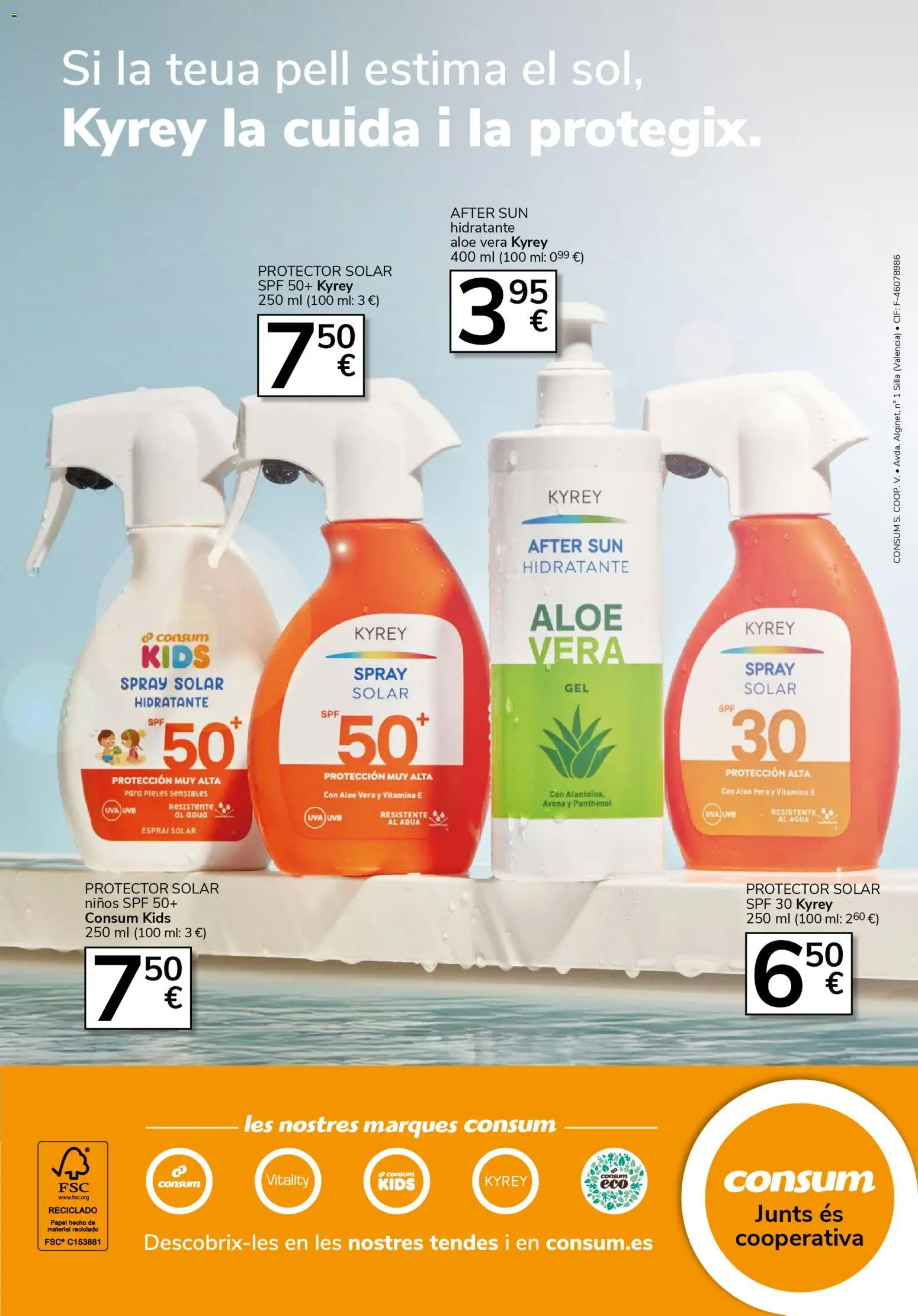 Consum folleto │ válido desde el 23.04.2026 | Página: 24 | Productos: Spray solar, Protector solar, Silla