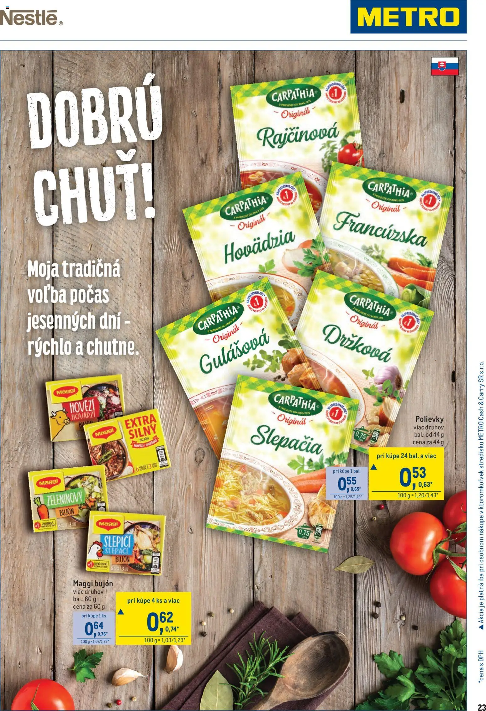 Nové Metro akcie – leták je platný od 05.11.2025 | Strana: 23 | Produkty: Bujón