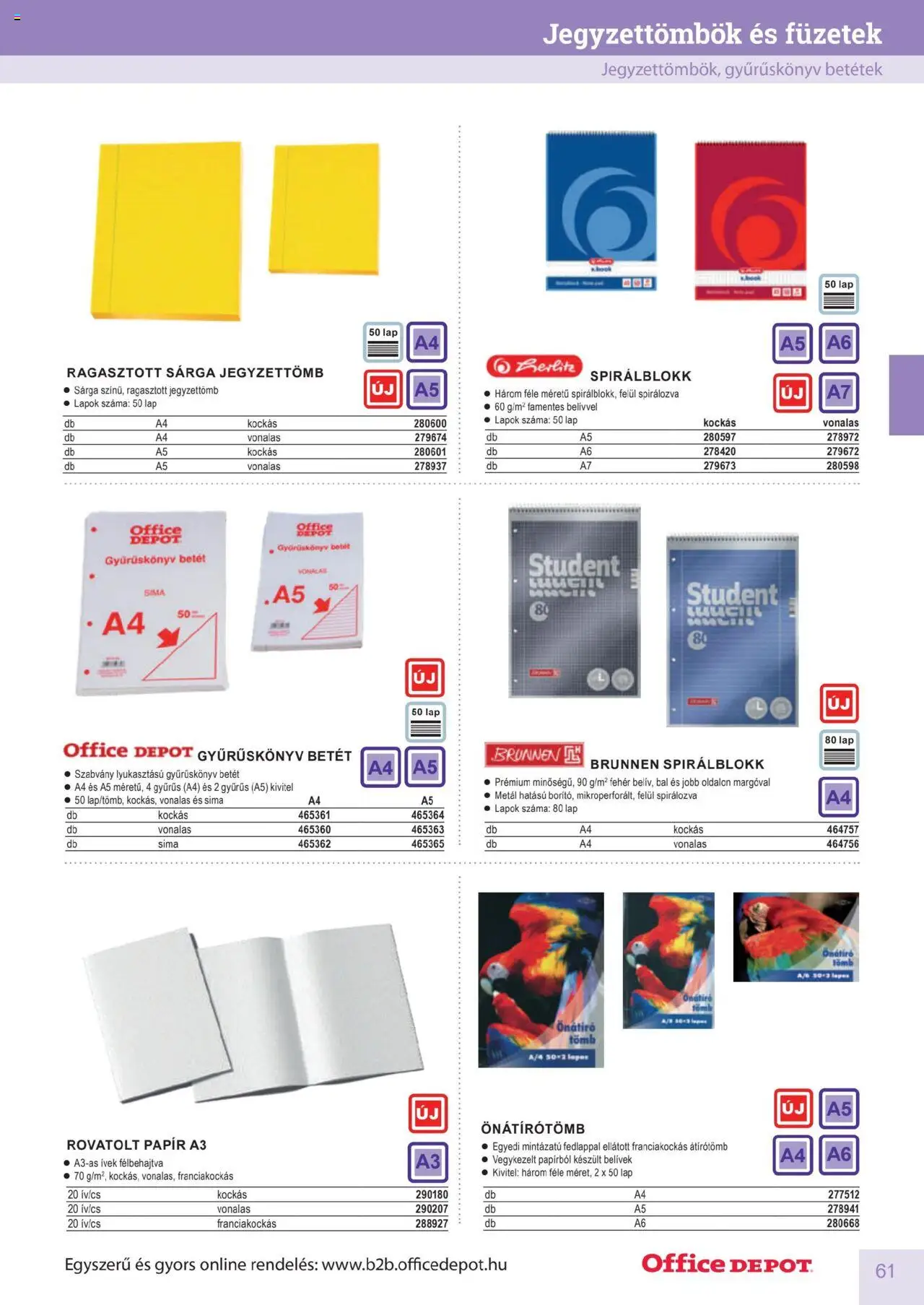 Office Depot akciós ujság - amely érvényes a következő dátumtól: 10.04.2025 | Oldal: 61