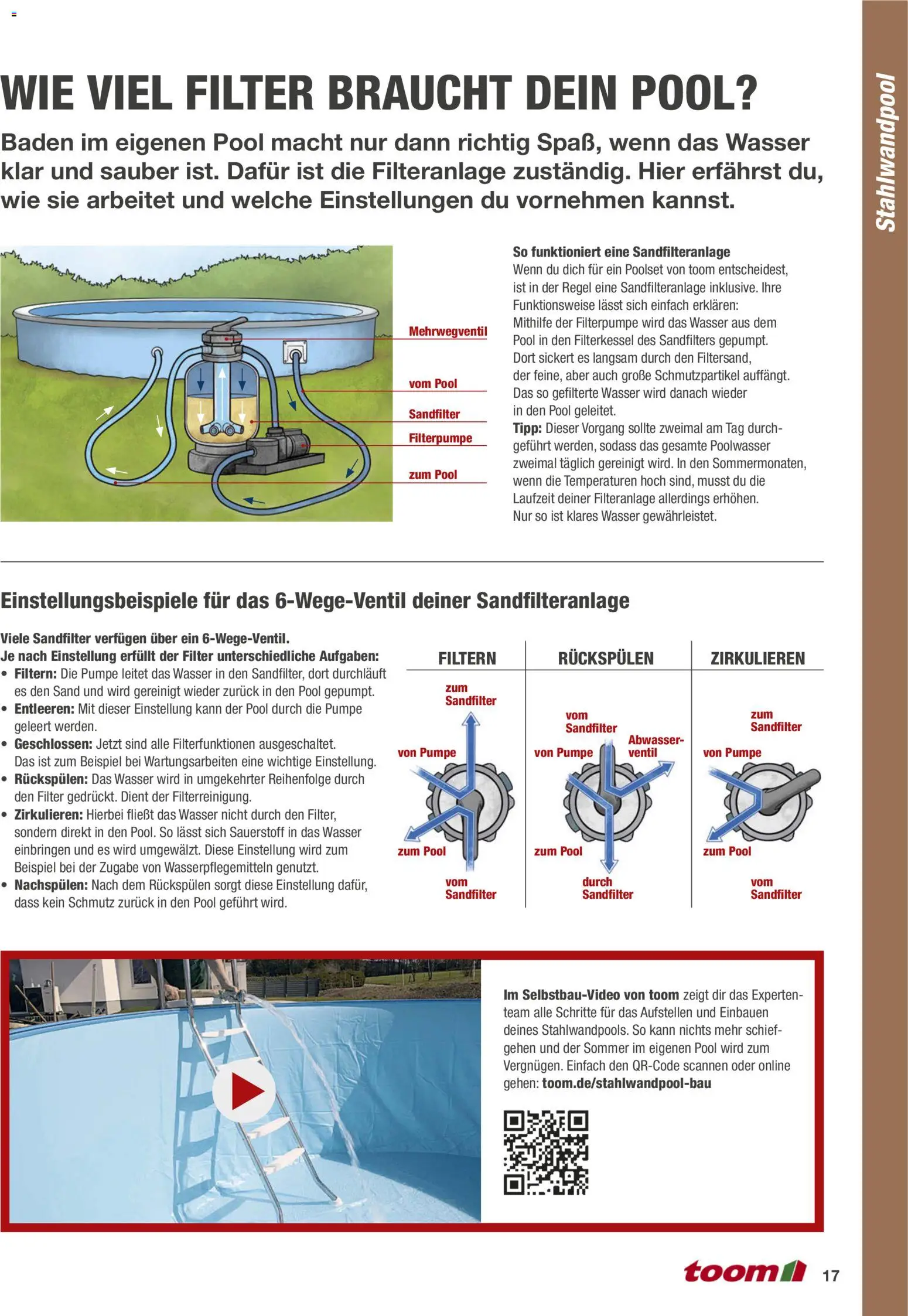 Toom Baumarkt Pool selber bauen – gültig ab 01.01.2026 | Seite: 17 | Produkte: Wasser