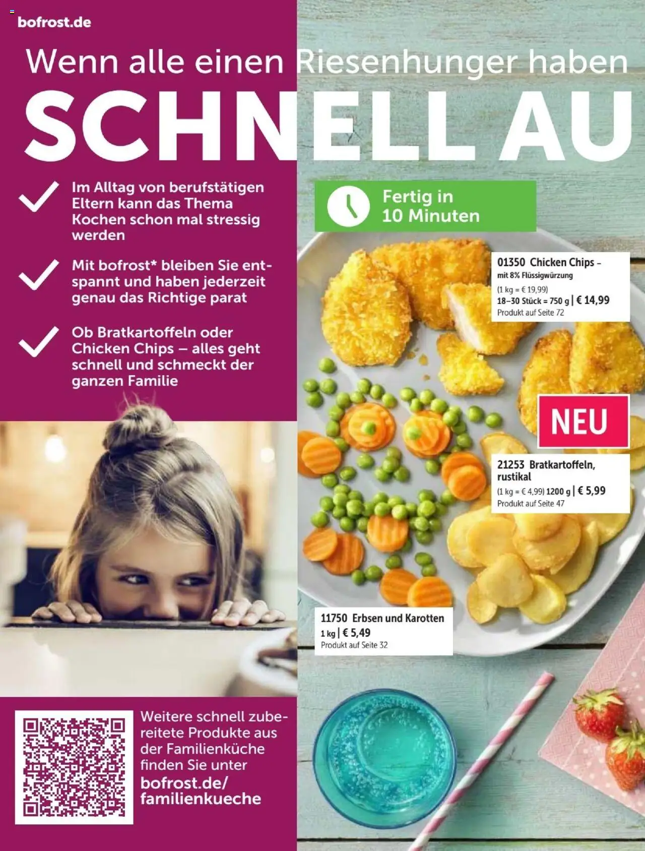 Bofrost Katalog – gültig ab 07.09.2025 | Seite: 26 | Produkte: Chips, Erbsen