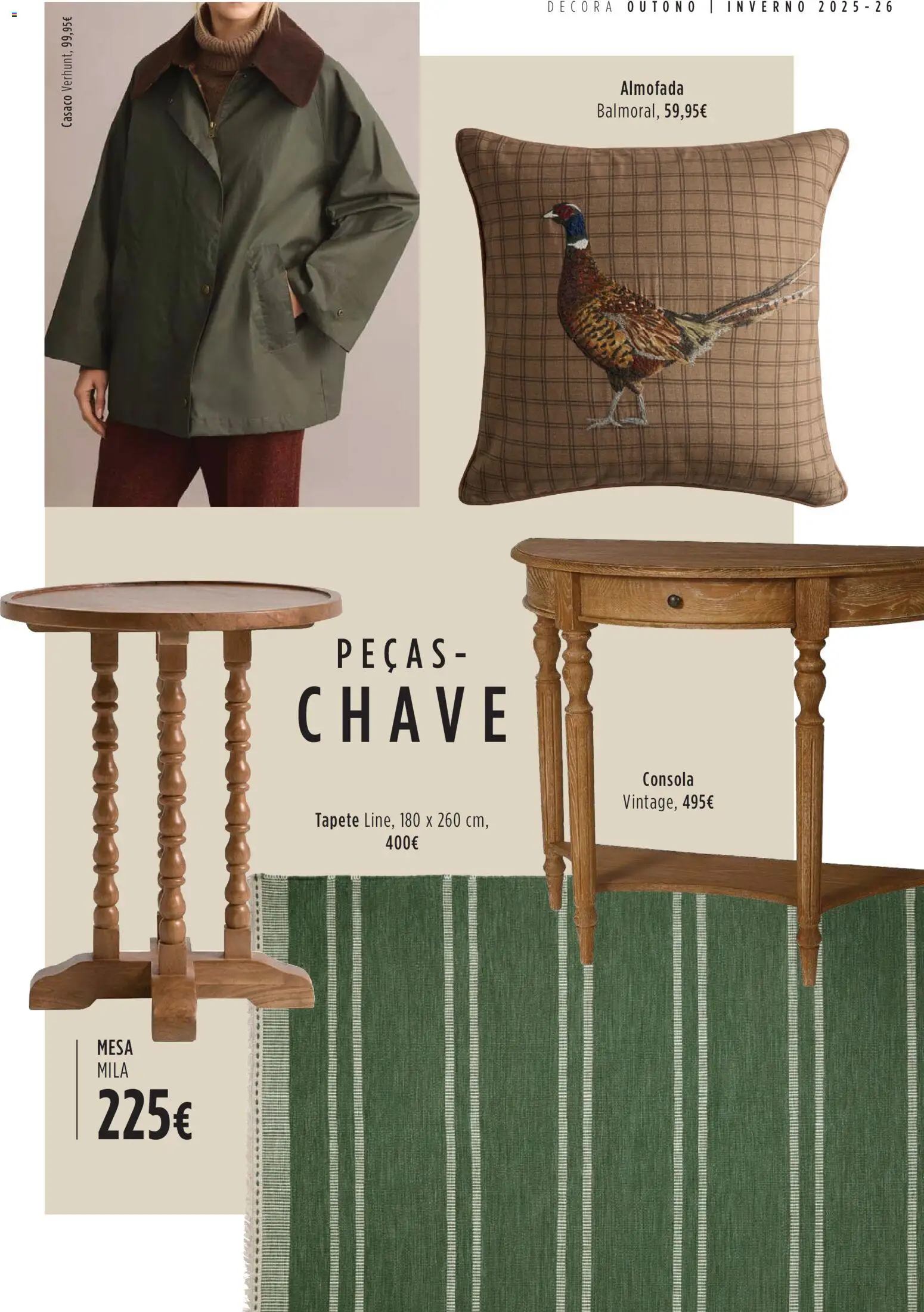 El Corte Ingles Decora │ válido de 23.10.2025 | Página: 11 | Produtos: Casaco, Almofada, Mesa, Tapete