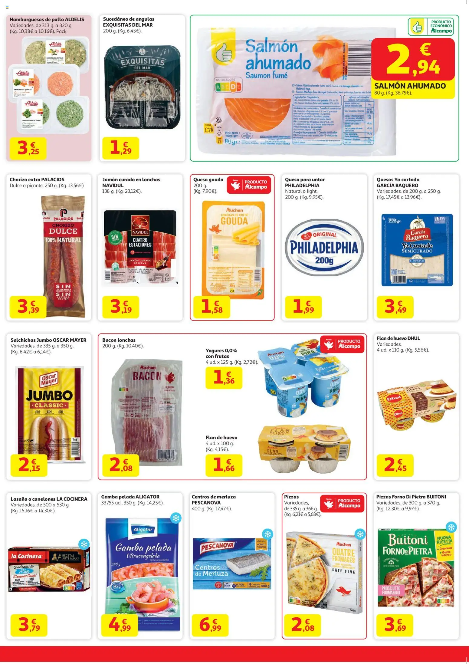 Alcampo - Nacional │ válido desde el 02.01.2026 | Página: 2 | Productos: Piña, Salmón ahumado, Queso Gouda, Queso para untar