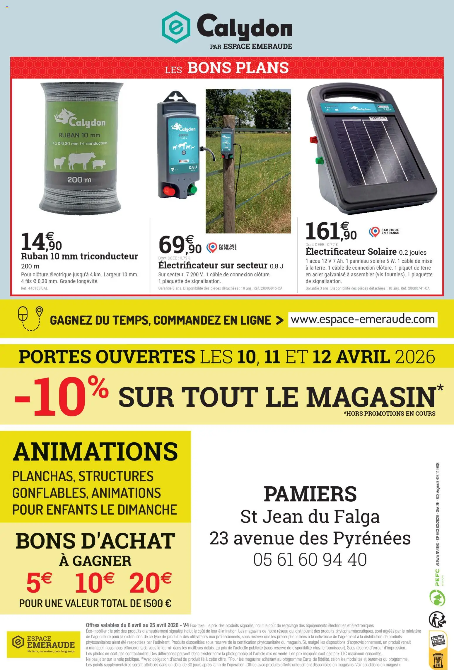 {H1} | Page: 26 | Produits: Câble, Clôture, Portes, Panneau solaire