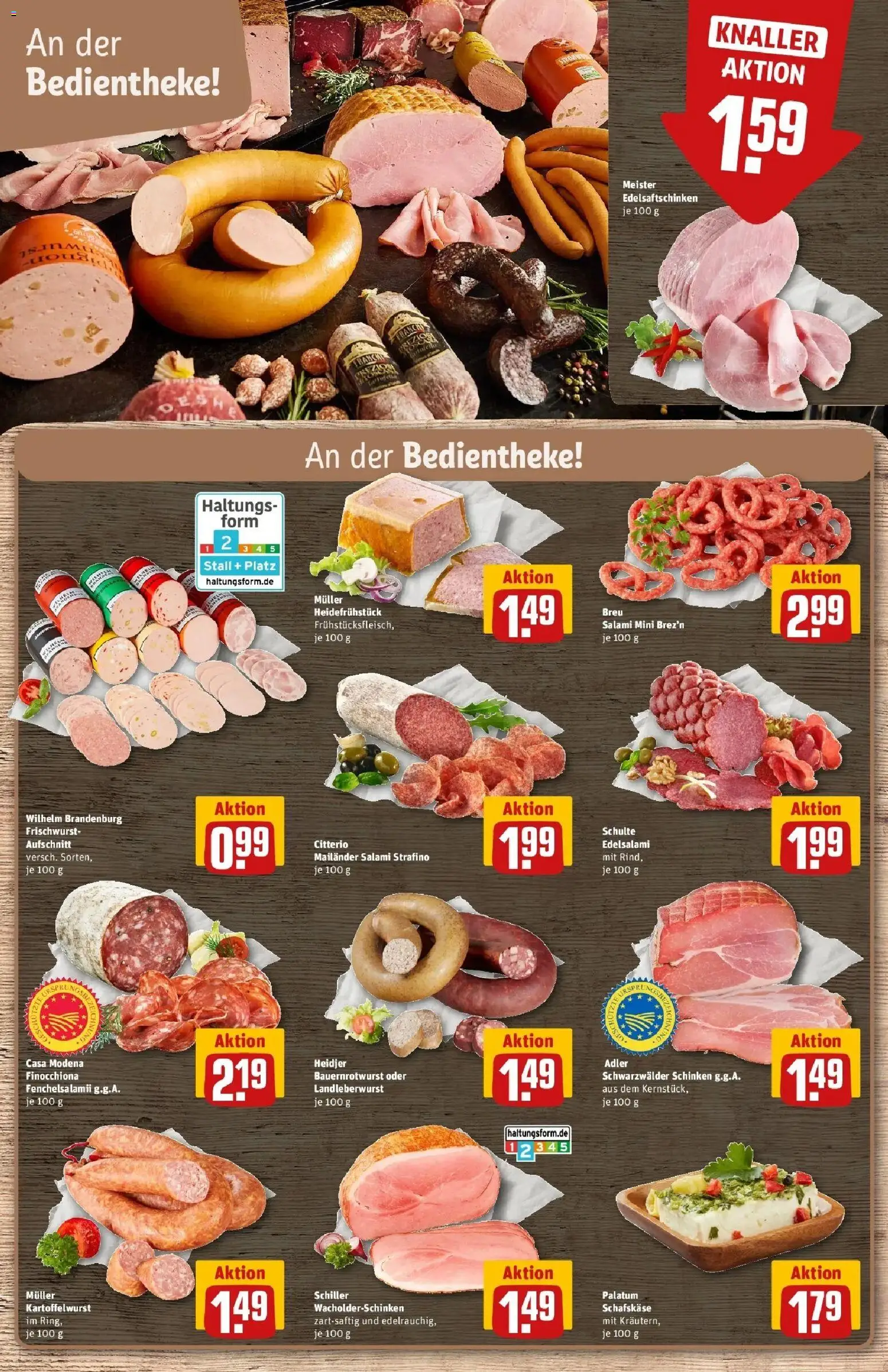 Rewe Prospekt Alzenau	 – gültig ab 12.04.2026 | Seite: 10 | Produkte: Salami, Schinken, Schafskase