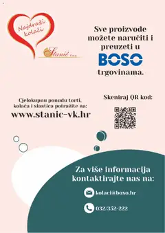 Najdraži kolači, Cakes and sweets from Stanić d.o.o. - Pregled kataloga iz trgovine Boso, vrijedi od 01.01.2025 | Stranica: 16
