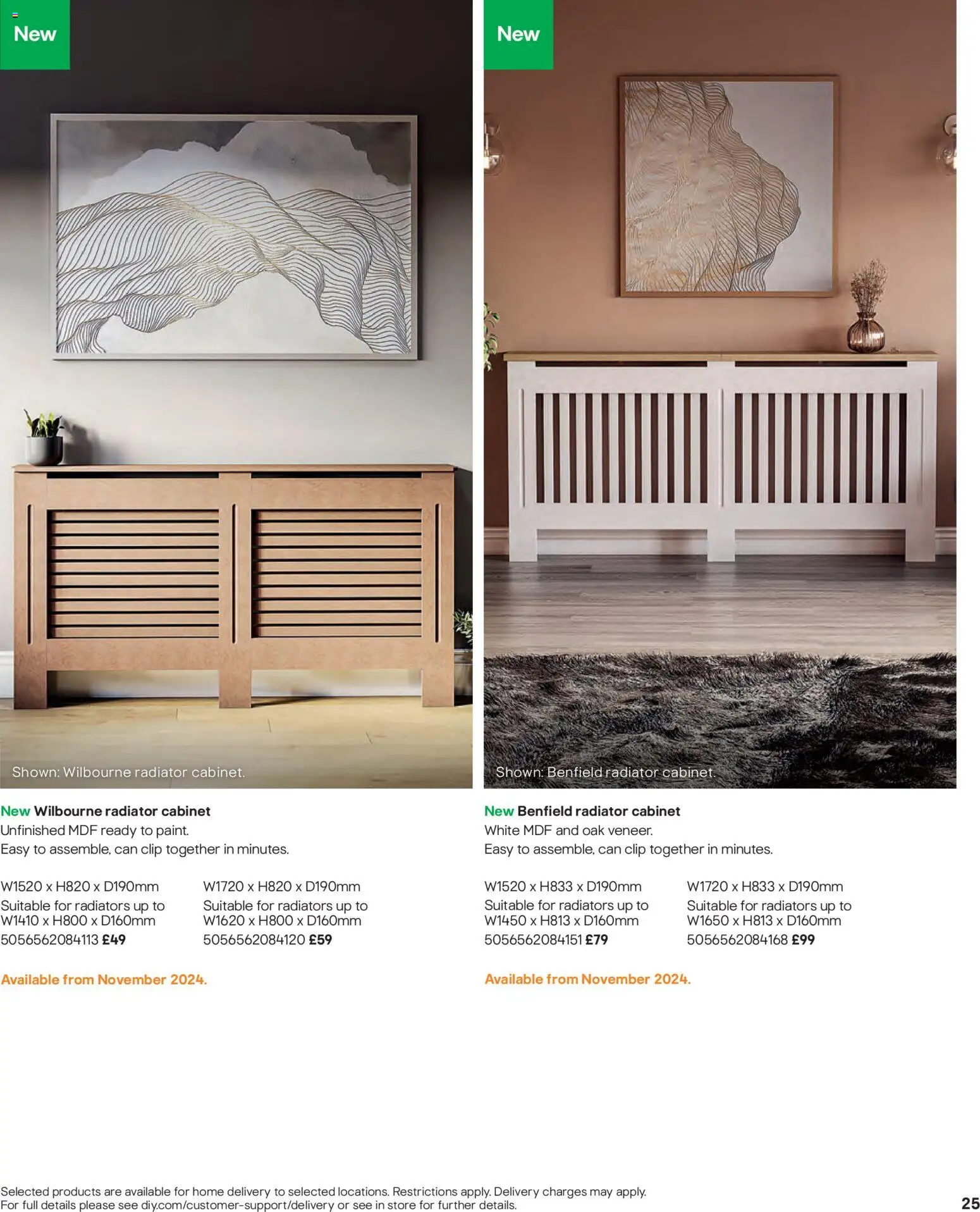 {H1} | Page: 25 | Products: Radiator, Cabinet
