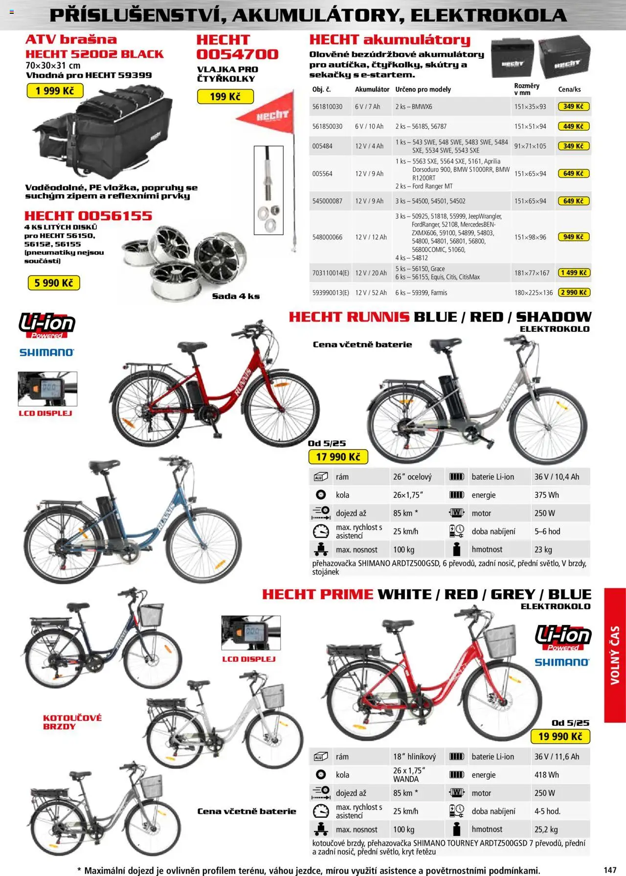 Hecht katalog - Jaro-léto 2025 od 22.04.2025 | Strana: 147 | Produkty: Elektrokolo, Modely, Baterie, Kola