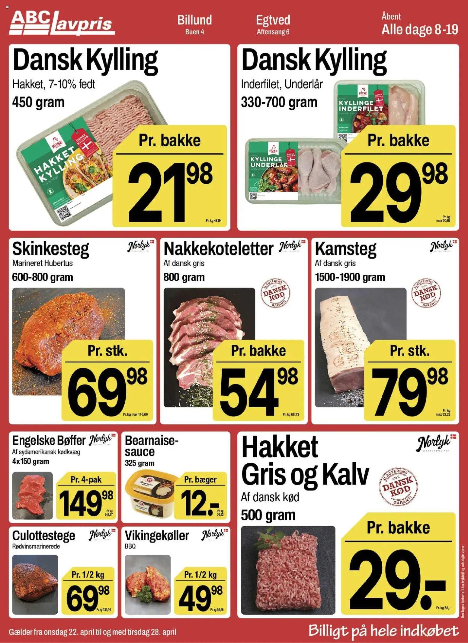 Abc Lavpris tilbudsavis – gyldig fra 22.04.2026 | Side: 5 | Produkter: Bøffer