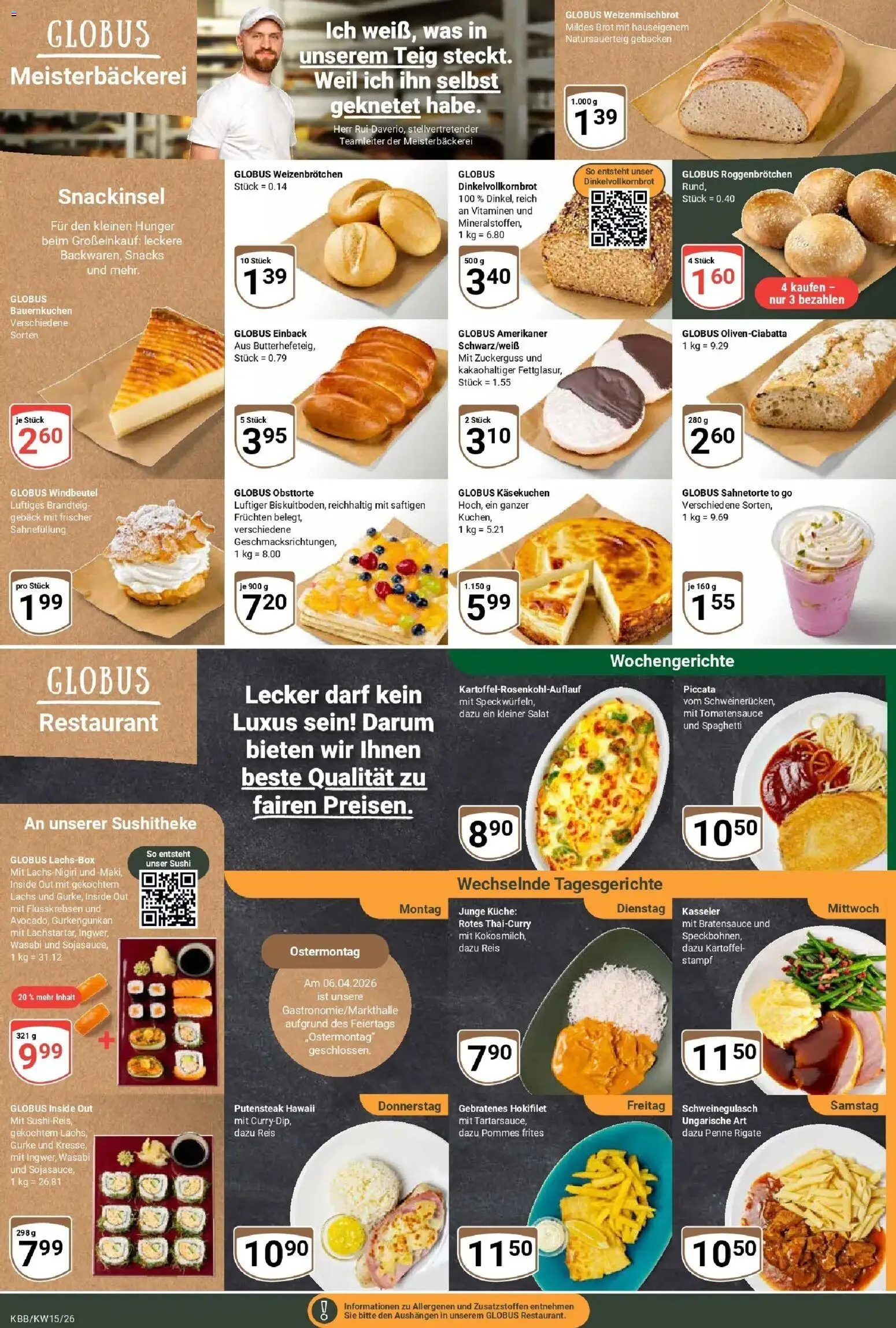 Globus prospekt Koblenz-Bubenheim	 – gültig ab 07.04.2026 | Seite: 5 | Produkte: Pommes, Lachs, Brot, Salat