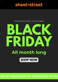 Sheet Street specials catalogue – valid from 13.11.2025