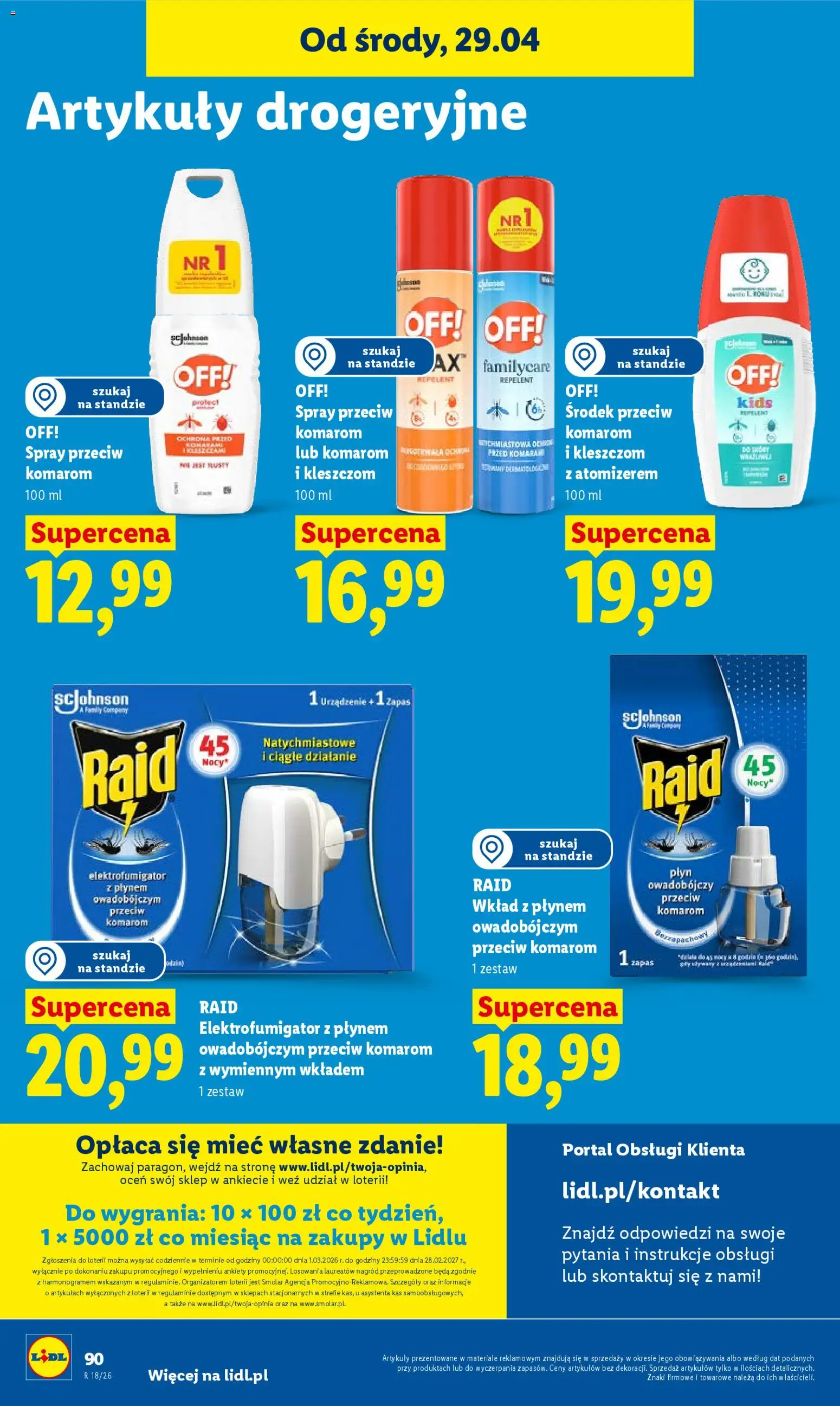 Lidl Polsko leták od 29.04.2026 | Strana: 94 | Produkty: Raid, Repelent