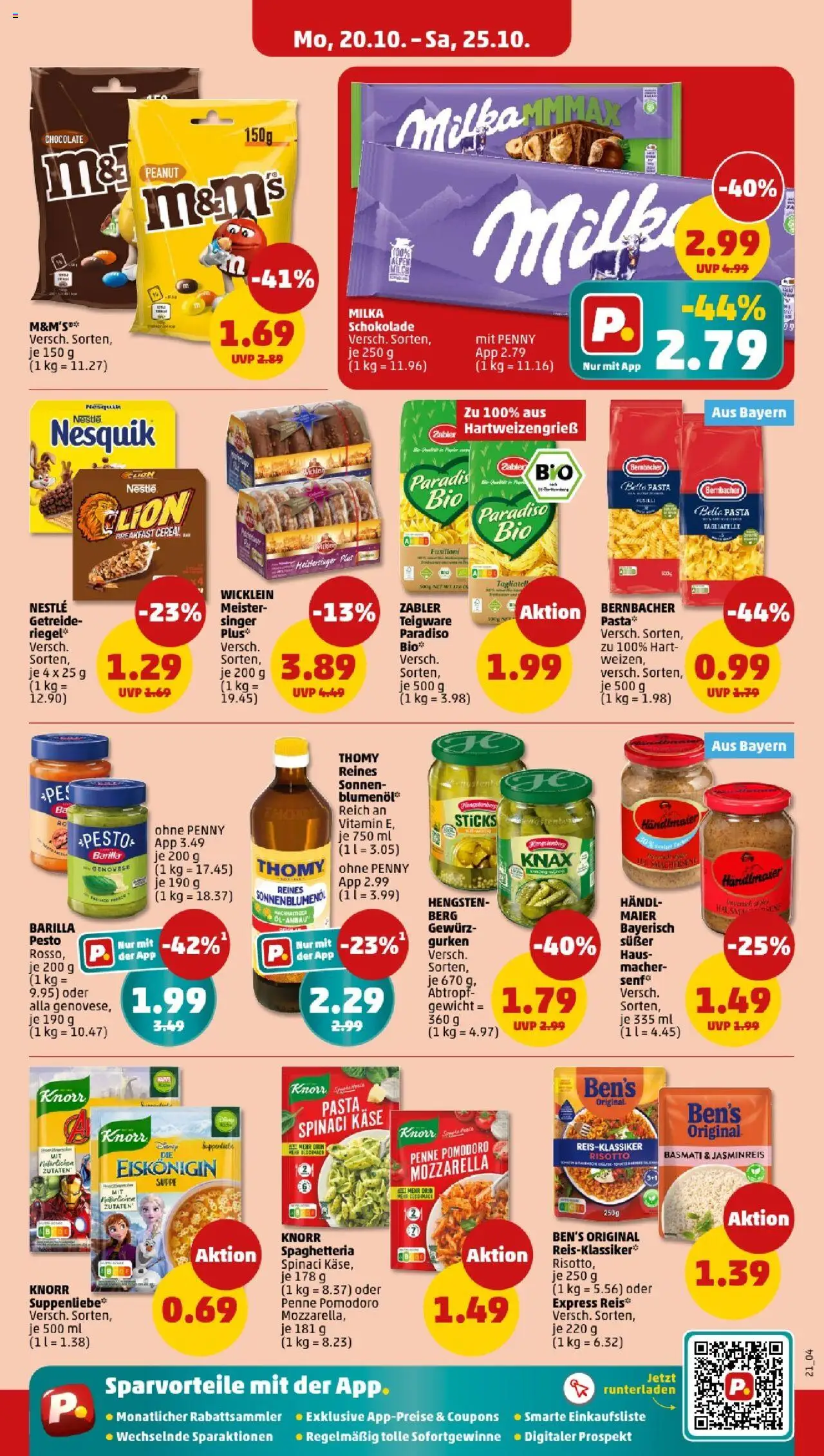 Penny - Bayern – gültig ab 20.10.2025 | Seite: 21 | Produkte: Gewicht, Jasminreis, Barilla, Schokolade