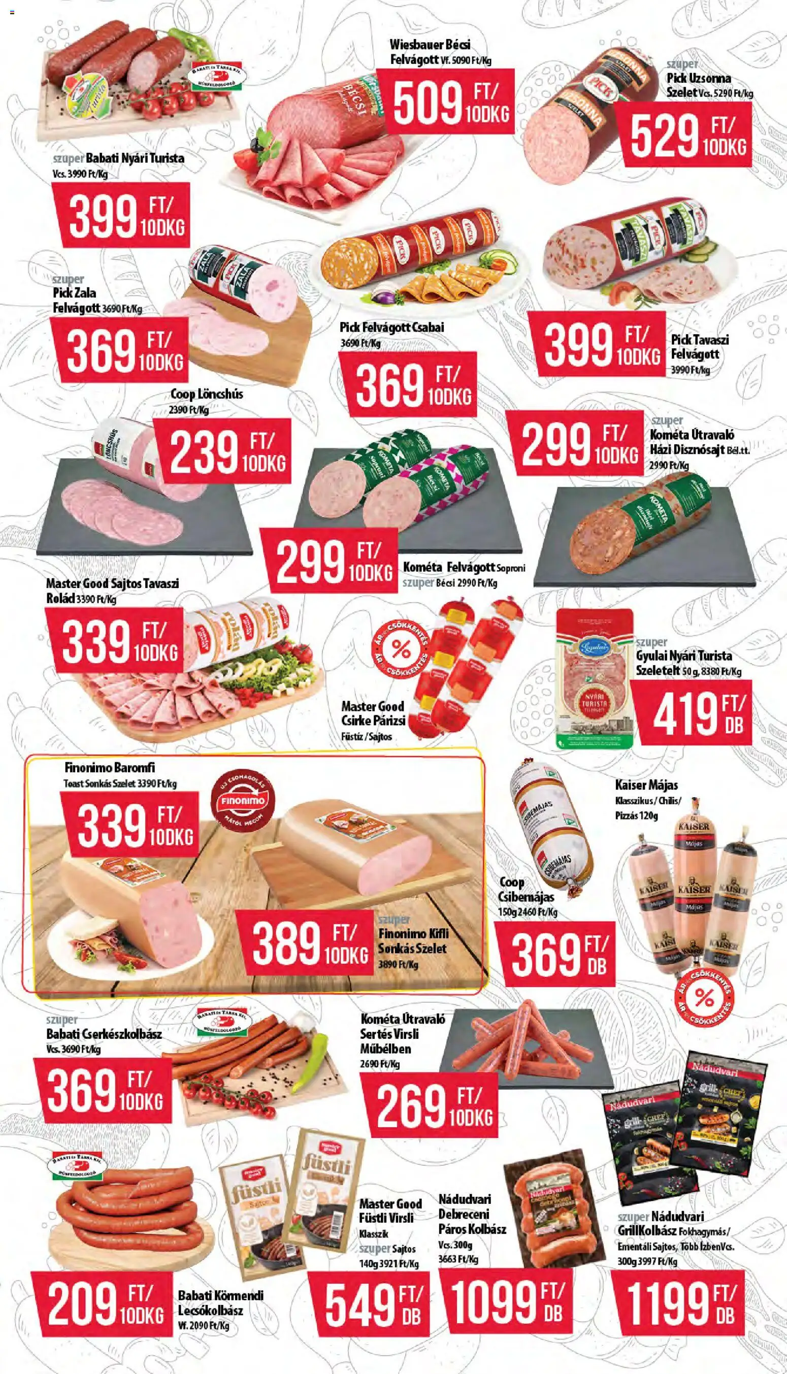 COOP akciós ujság - amely érvényes a következő dátumtól: 16.04.2026 | Oldal: 3 | Termékek: Debreceni, Kifli, Pick, Párizsi