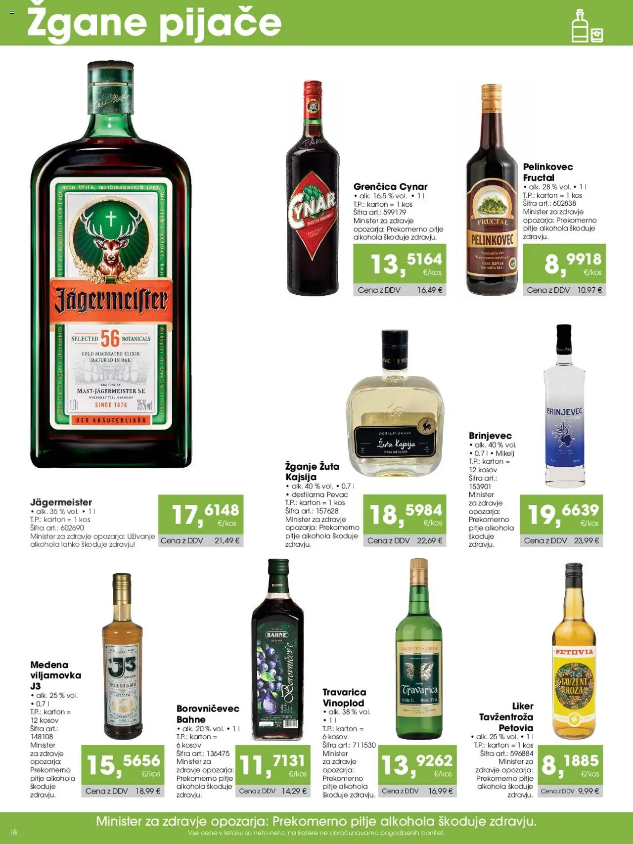 Tuš katalog cash & carry trgovec │ velja od 07.08.2025 | Stran: 18 | Izdelki: Kos