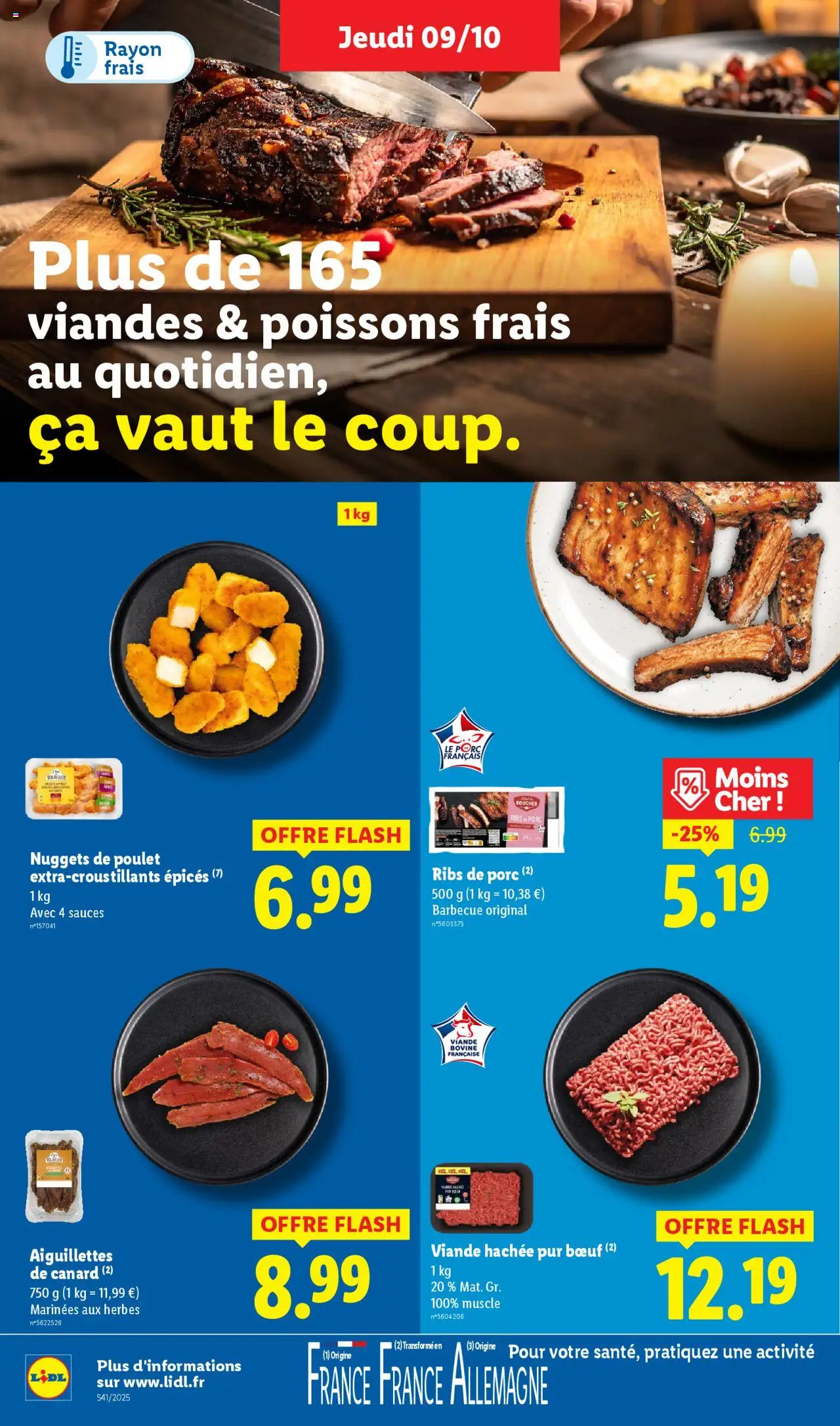{H1} | Page: 8 | Produits: Viande hachée, Ribs, Porc, Viande bovine