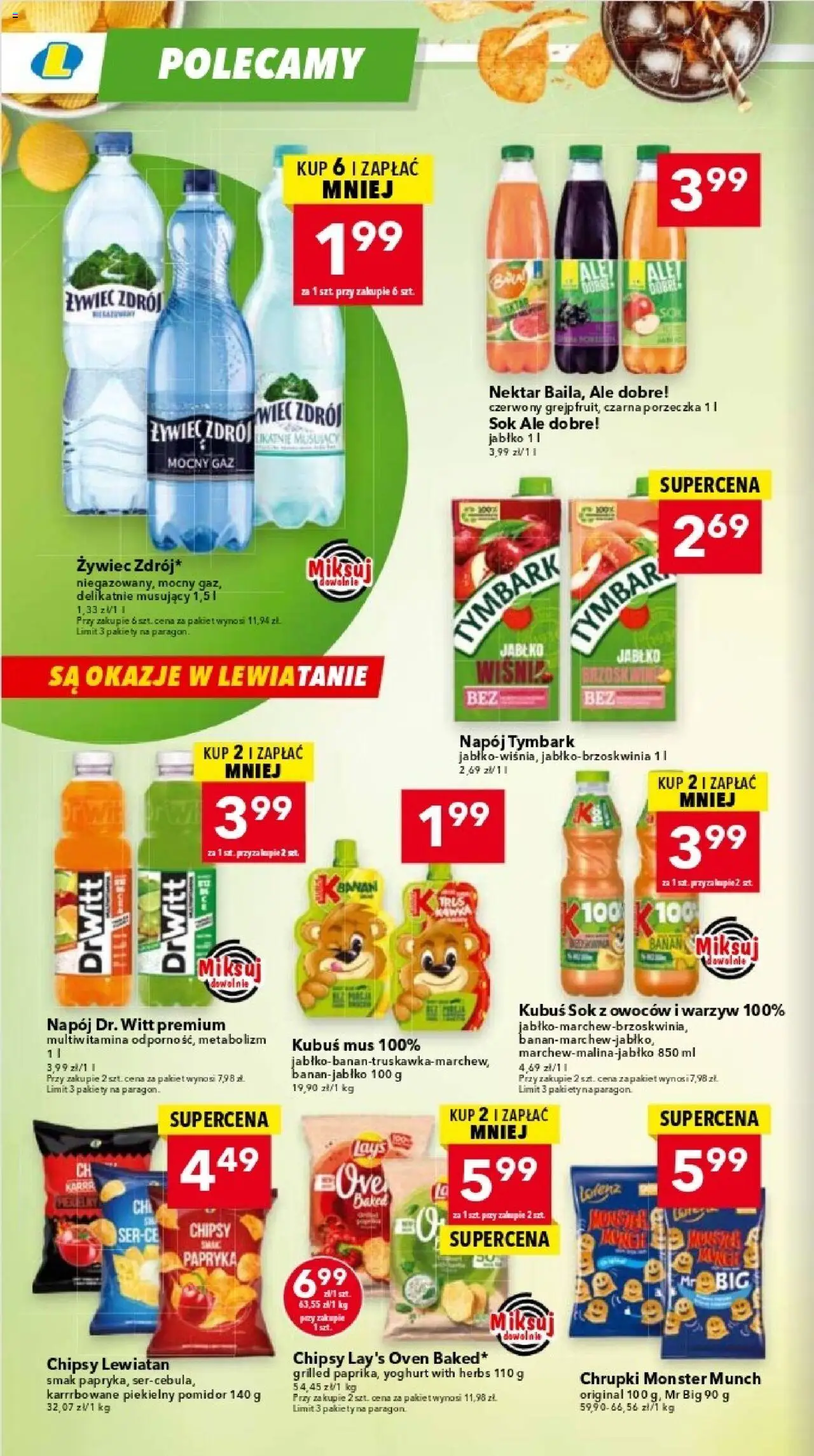 Lewiatan gazetka - Warszawa od 23.10.2025 | Strona: 12 | Produkty: Chrupki, Papryka, Lays, Sok
