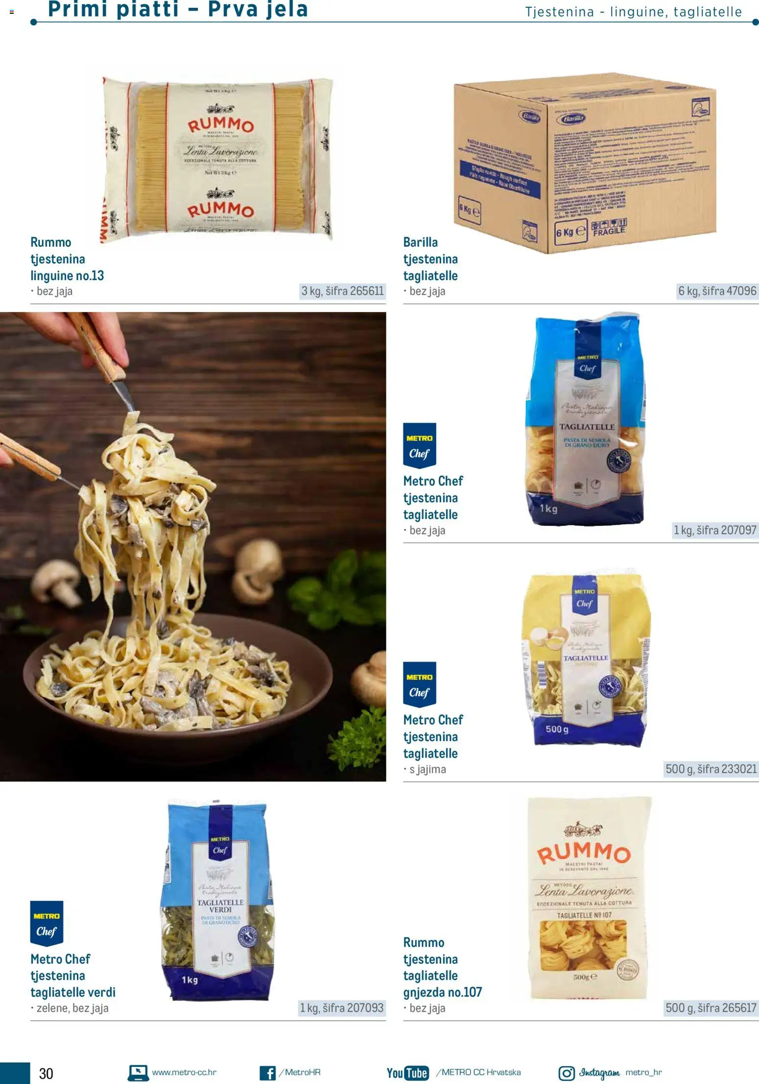 Metro katalog | vrijedi od 05.03.2026 | Stranica: 30 | Proizvodi: Jaja, Tjestenina, Pasta, Barilla