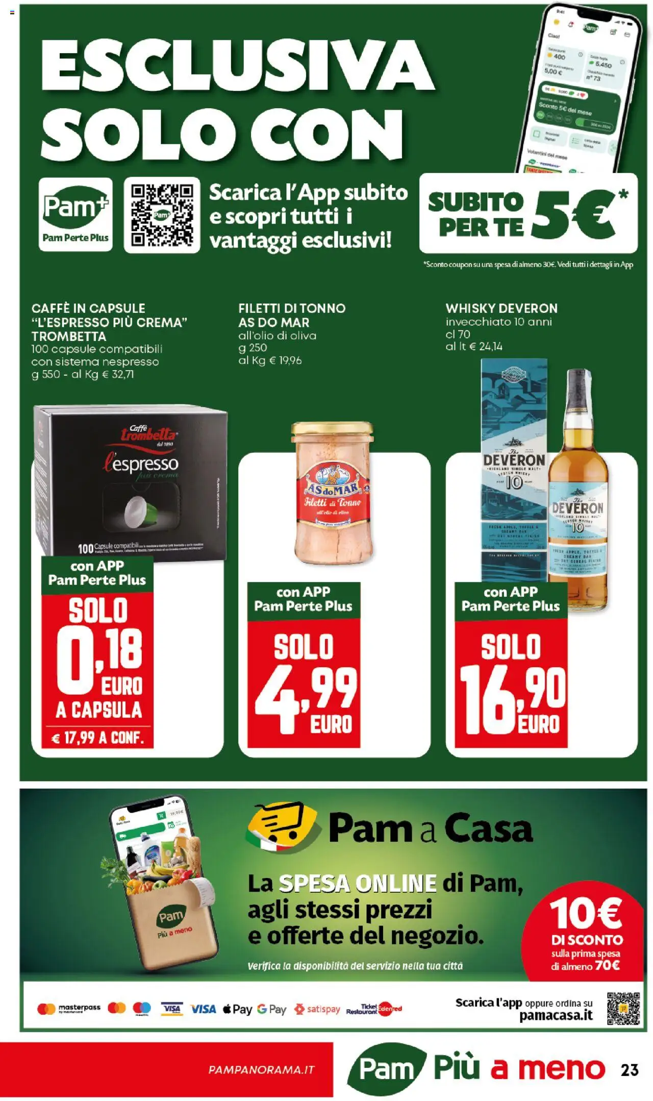 Volantino Panorama del 09.10.2025 | Pagina: 23 | Prodotti: Crema, Caffè, Tè, Caffe in capsule