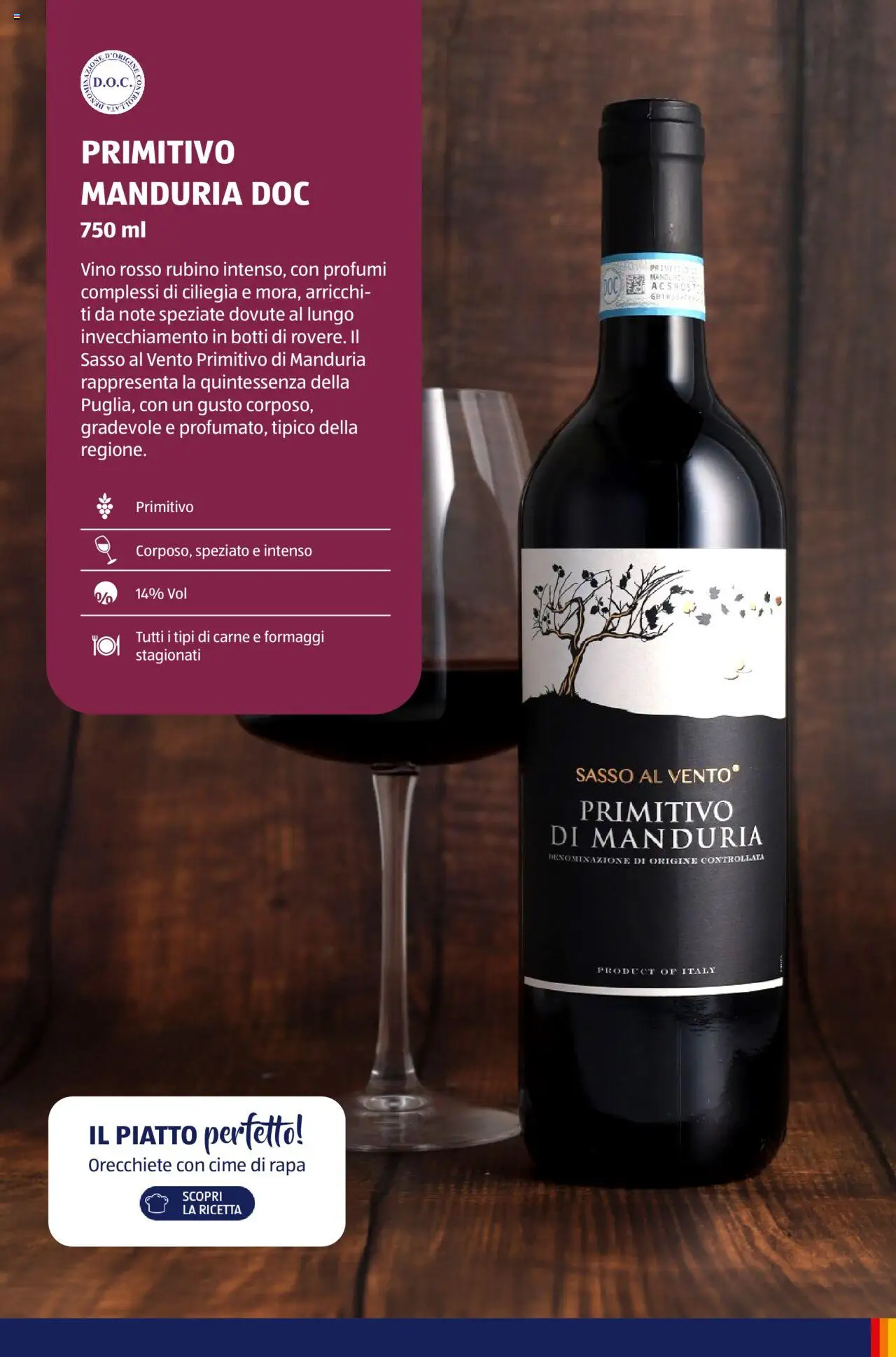 Volantino Aldi del 05.11.2024 | Pagina: 10 | Prodotti: Vino, Piatto, Vino rosso