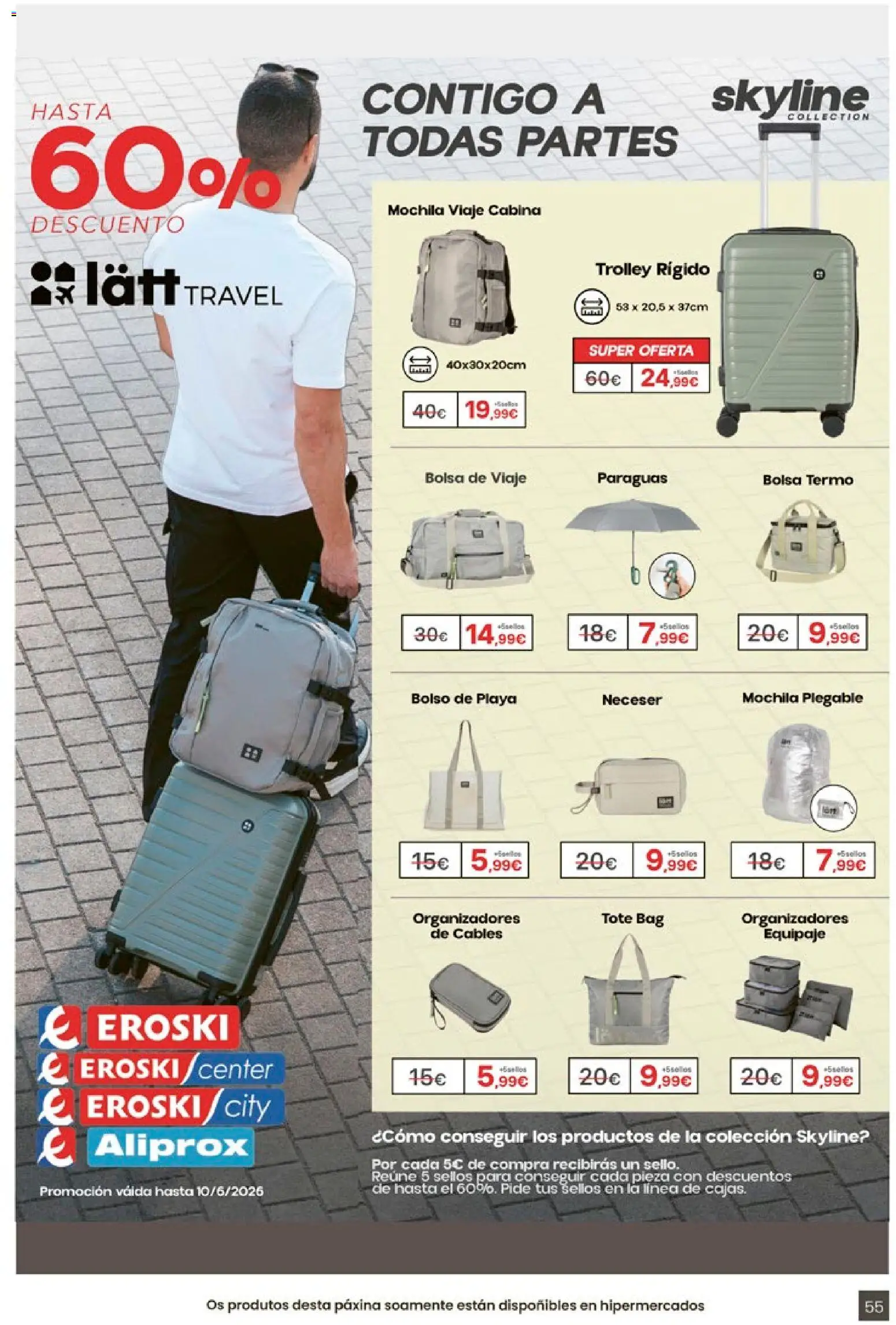 Eroski - Entroido do aforro │ válido desde el 29.01.2026 | Página: 55 | Productos: Bolso, Bolsa de viaje, Bolsa, Neceser