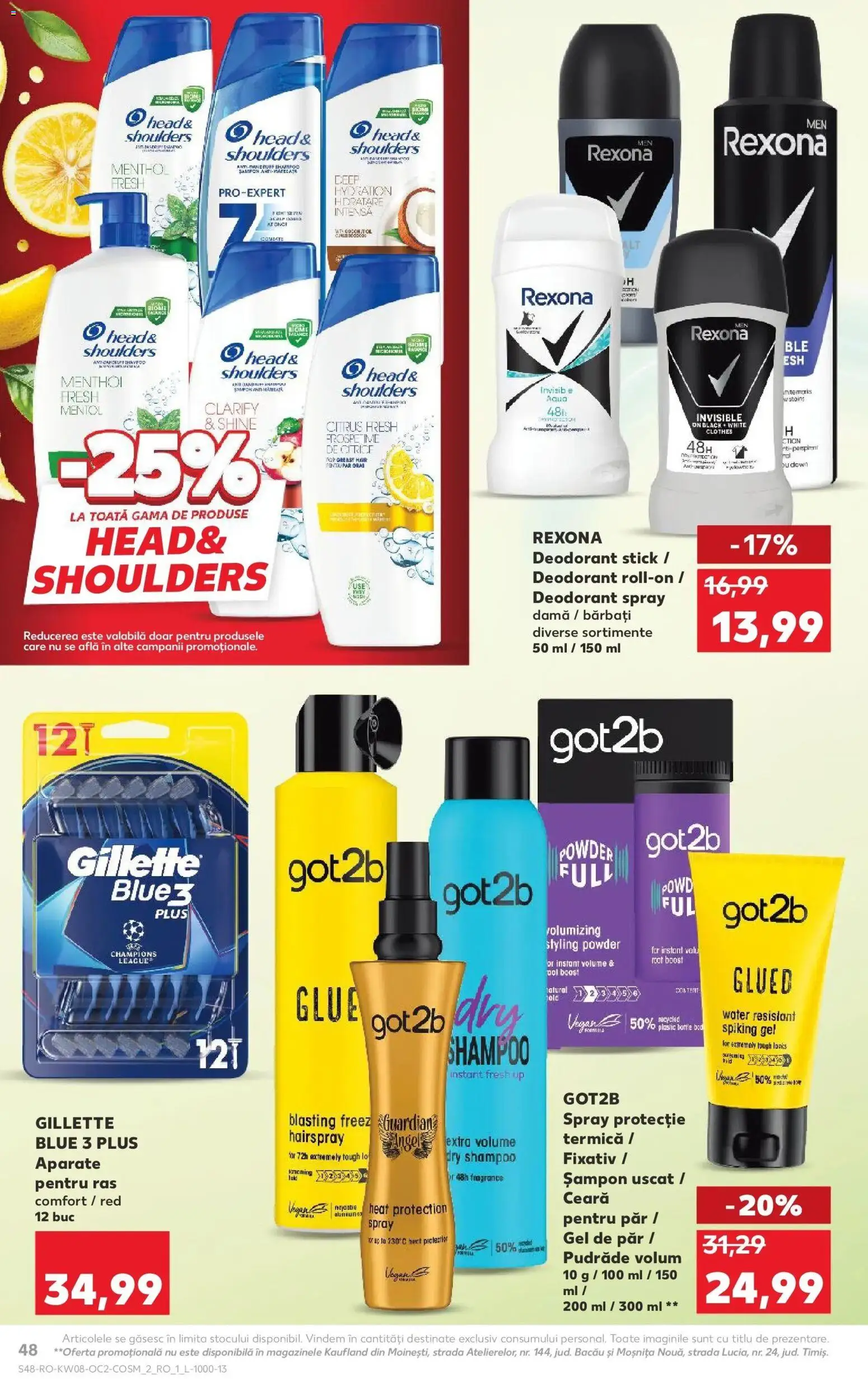Noul catalog Kaufland – valabil de la 18.02.2026 | Pagină: 48 | Produse: Șampon, Deodorant, Șampon uscat