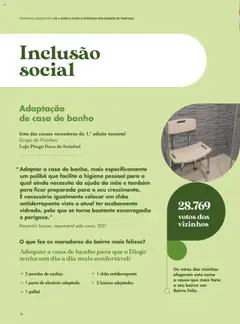Pré-visualização Pingo Doce - Catálogo-Bairro Feliz válido de 08.04.2025 | Página: 26 | Produtos: Porta, Azulejo, Casa de banho, Banho