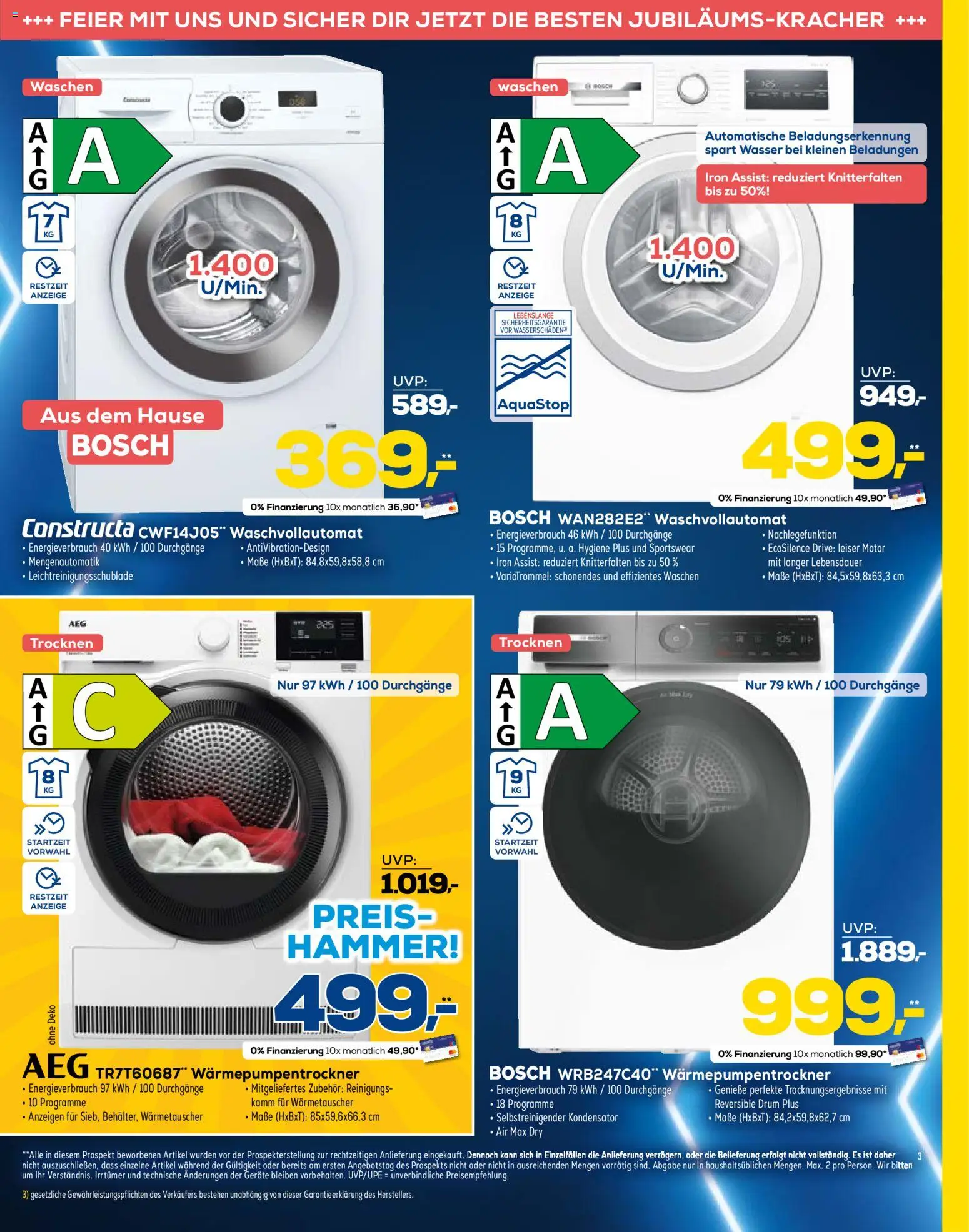Euronics - Black Friday – gültig ab 12.11.2025 | Seite: 3 | Produkte: Bosch, AEG, Wasser