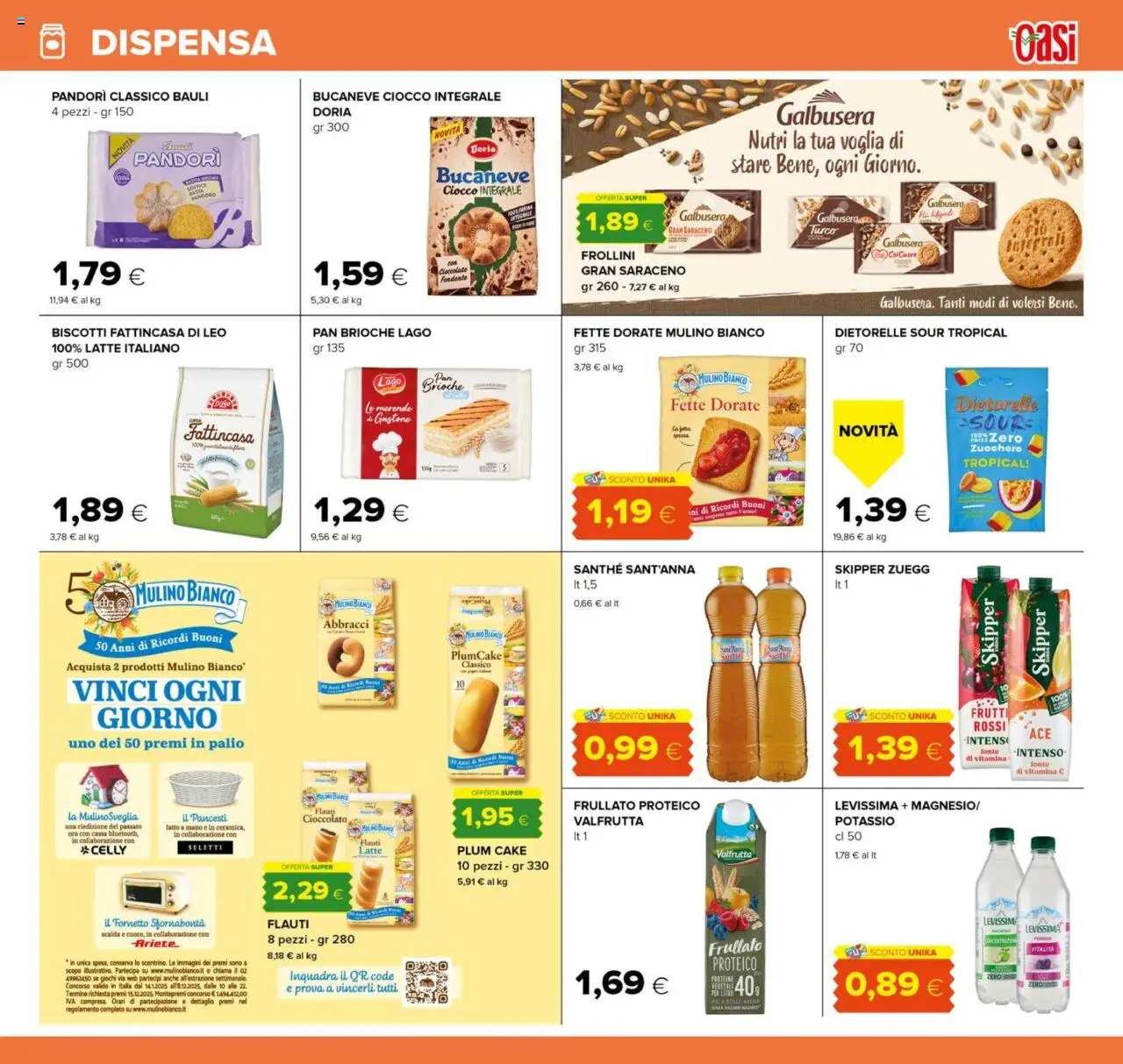 Volantino Oasi del 21.08.2025 | Pagina: 23 | Prodotti: Cioccolato, Fornetto, Biscotti, Plumcake