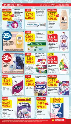 Преглед на Ароматизатор за тоалетна MEDIX*, различни видове, 55 г - Офертите са валидни от 27.01.2026 | Страница: 23