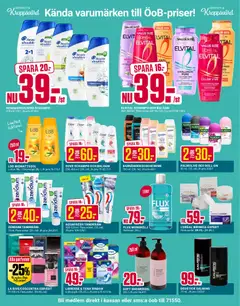 ÖoB erbjudanden - Förhandsvisning av reklamblad från butik ÖoB aktuell från 13.04.2026 | Sida: 2 | Produkter: Munskölj, Balsam, Deodorant, Äpple