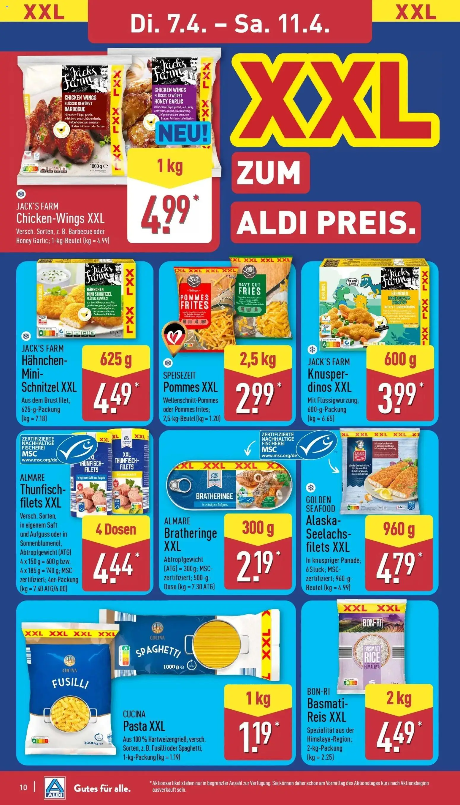 Aldi - ALDI Nord: Wochenangebote – gültig ab 05.04.2026 | Seite: 11 | Produkte: Hahnchen, Pommes, Schnitzel, Saft
